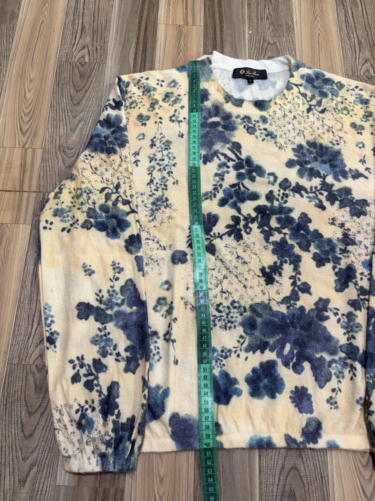Loro Piana LORO PIANA BLUE EYES FLORAL CASHMERE SILK SWEATERS Size L / US 10 / IT 46 - 15 Thumbnail