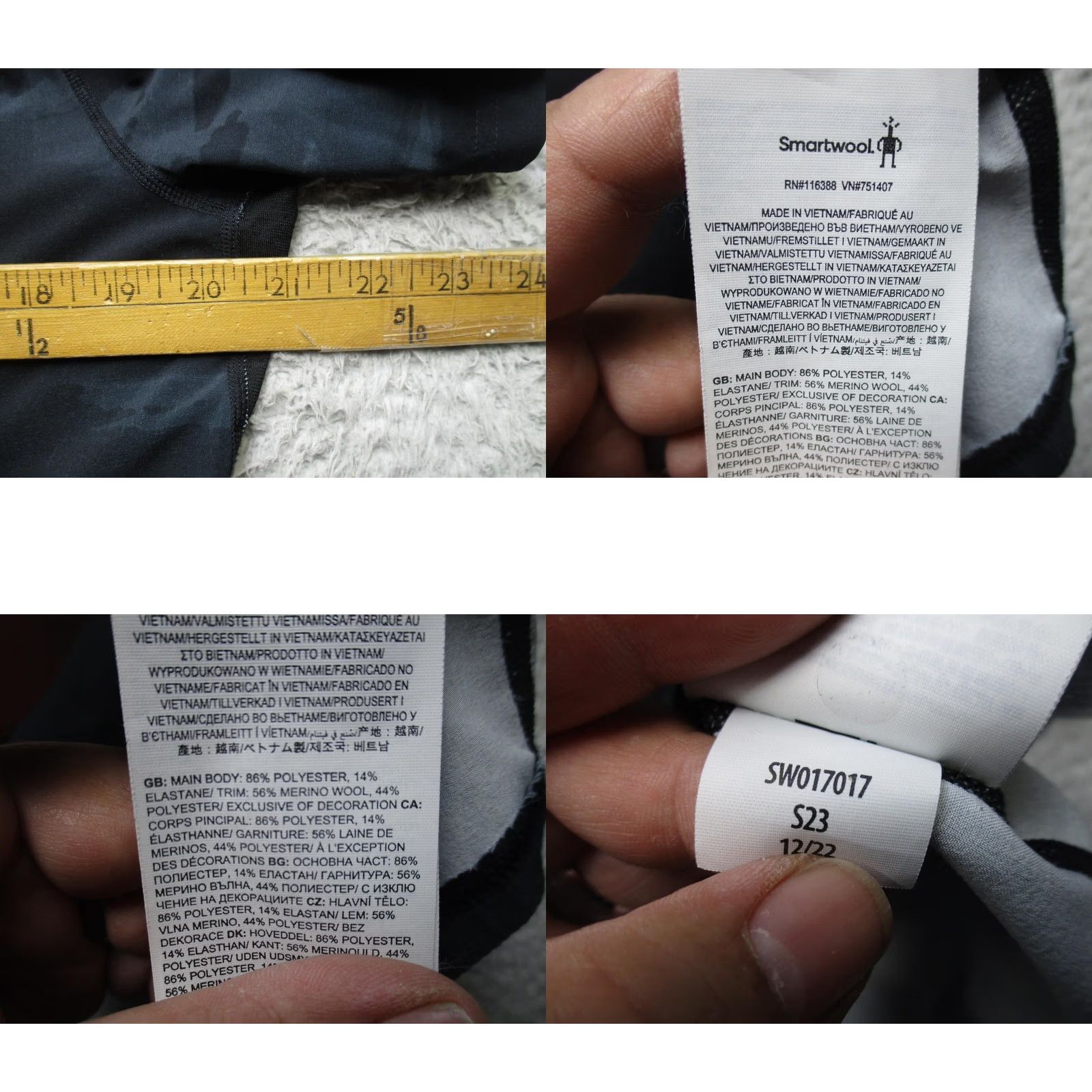 Smartwool Smartwool Shirt Mens Medium Black Stripe Short Sleeve Button Up Merino Casual Size US M / EU 48-50 / 2 - 8 Thumbnail