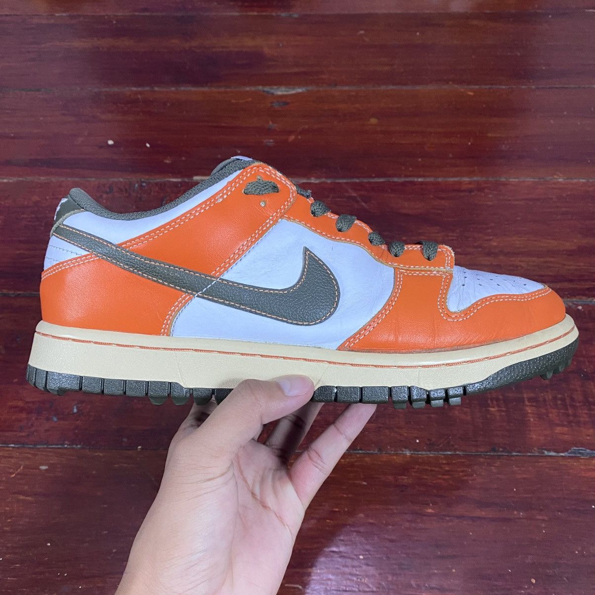Nike Dunk Low NG Golf White Orange 2011 Size US 8 / EU 41 - 2 Thumbnail