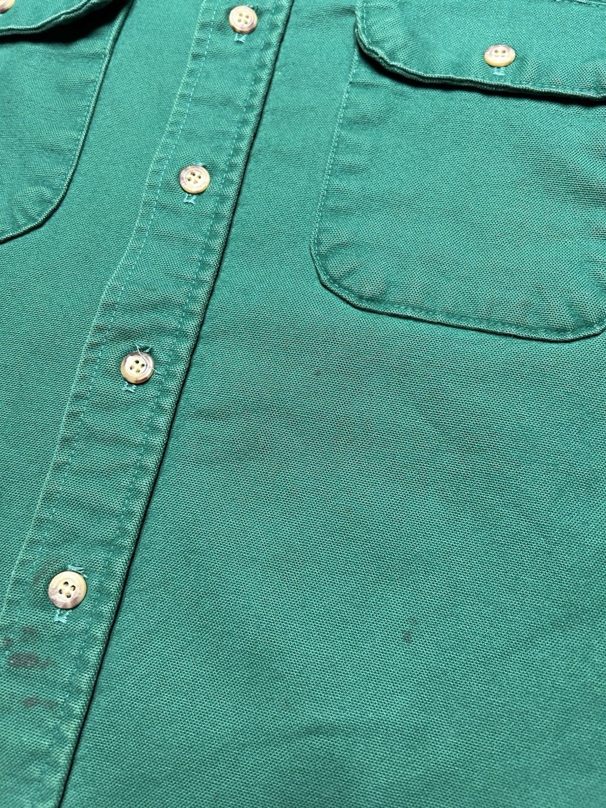 Vintage Vtg 80s work shirt five brother heavy canvas aqua XL tall Size US XL / EU 56 / 4 - 6 Thumbnail