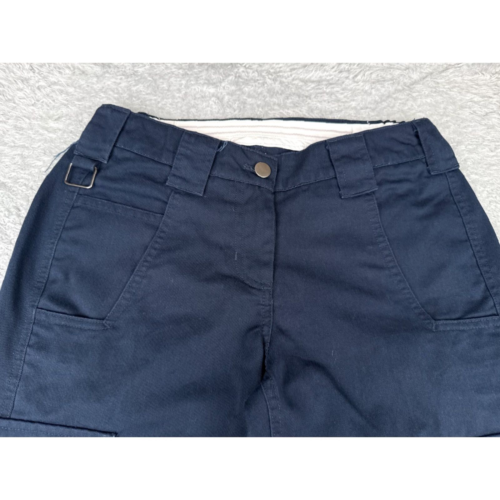Vintage 5.11 Tactical Pants Women Cargo Pant 28x28 Black Cotton Polyester Blend Canvas Regular Inseam 28 Waist 28 Military Army Gear Pockets Size 24" / US 00 / IT 34 - 4 Thumbnail