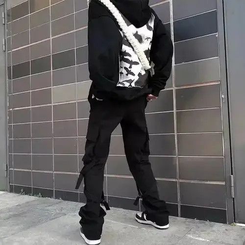 Japanese Brand × Vintage Streetwear cargo pants black Size US 30 / EU 46 - 3 Thumbnail