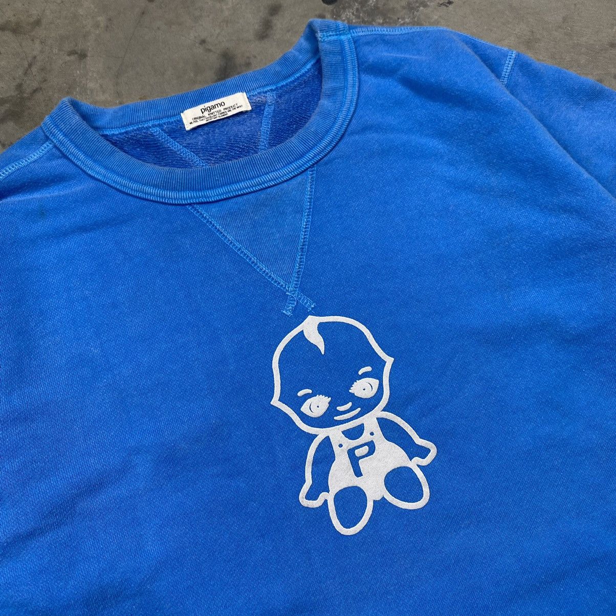Designer × Japanese Brand 90s Pigano Japan Double V Crewneck Size US S / EU 44-46 / 1 - 3 Thumbnail