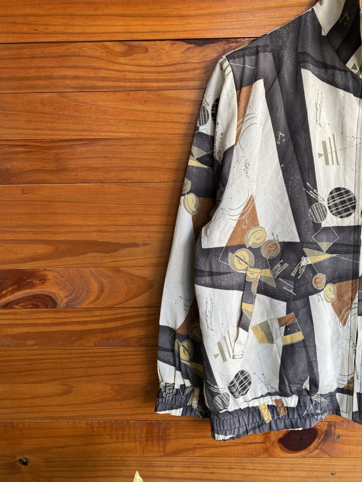 Japanese Brand Vintage PAPITA Abstract Pattern Jacket Japanese Brand Zip-Up Size L / US 10 / IT 46 - 7 Thumbnail