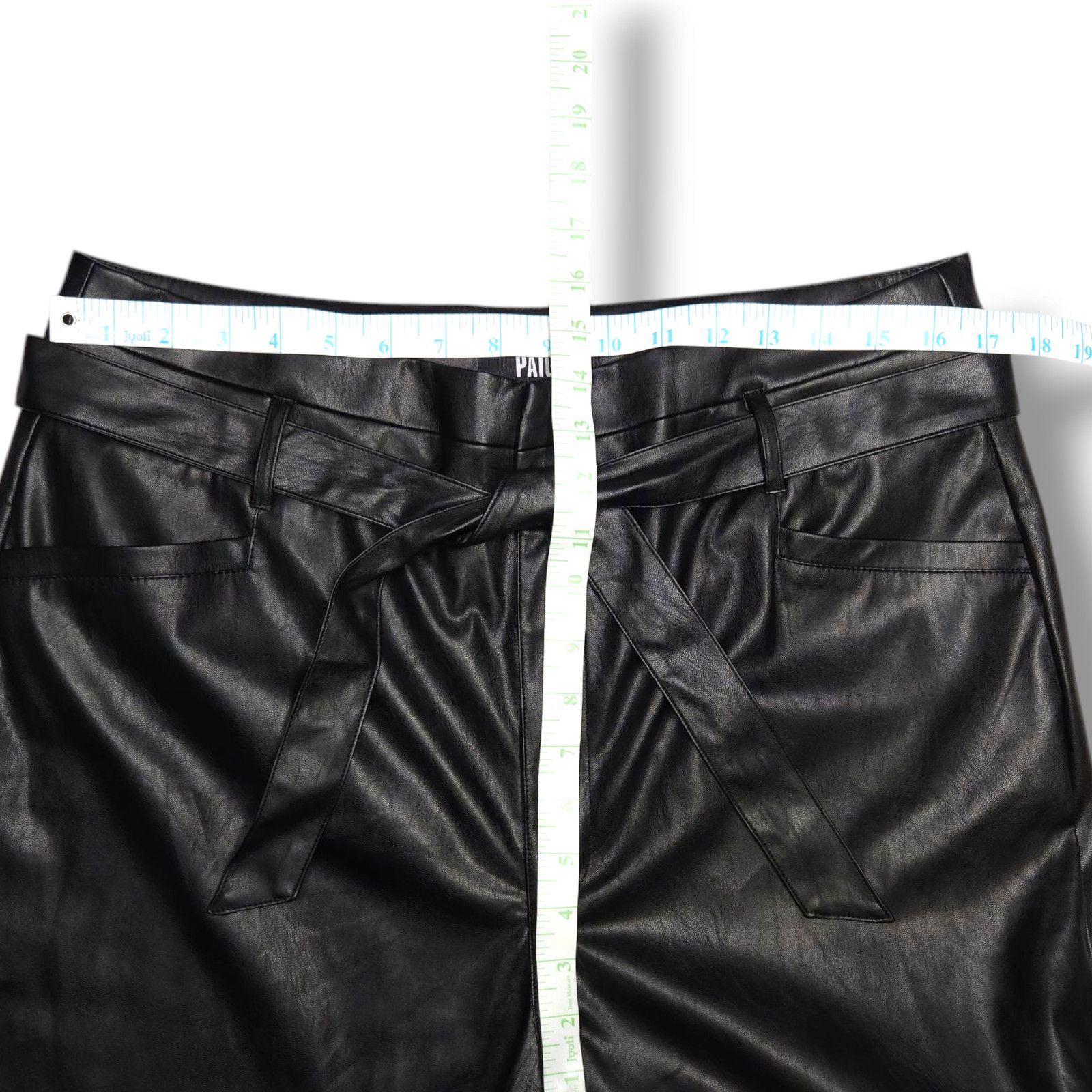 Paige NWT Paige Kina Vegan Leather Ankle Straight Trousers Sz. 12 Size 34" / US 12 / IT 48 - 9 Thumbnail