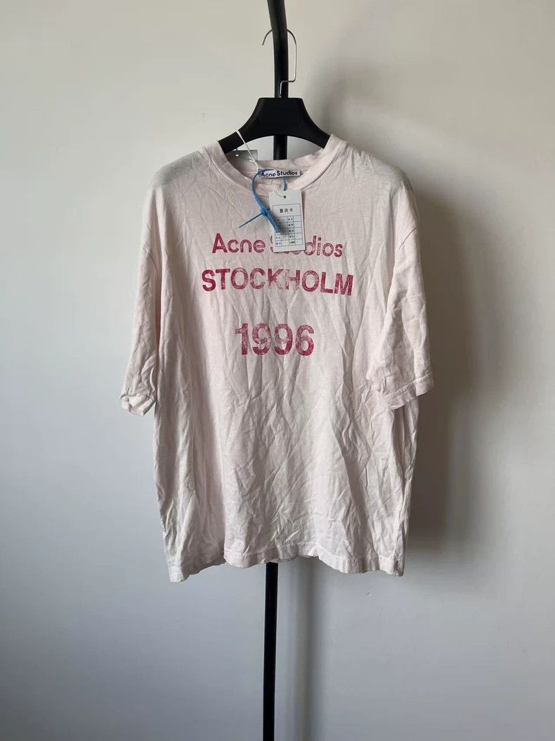Acne Studios Acne Studios Logo Print Short Sleeve T-shirt-yf Size US XL / EU 56 / 4 - 1 Thumbnail