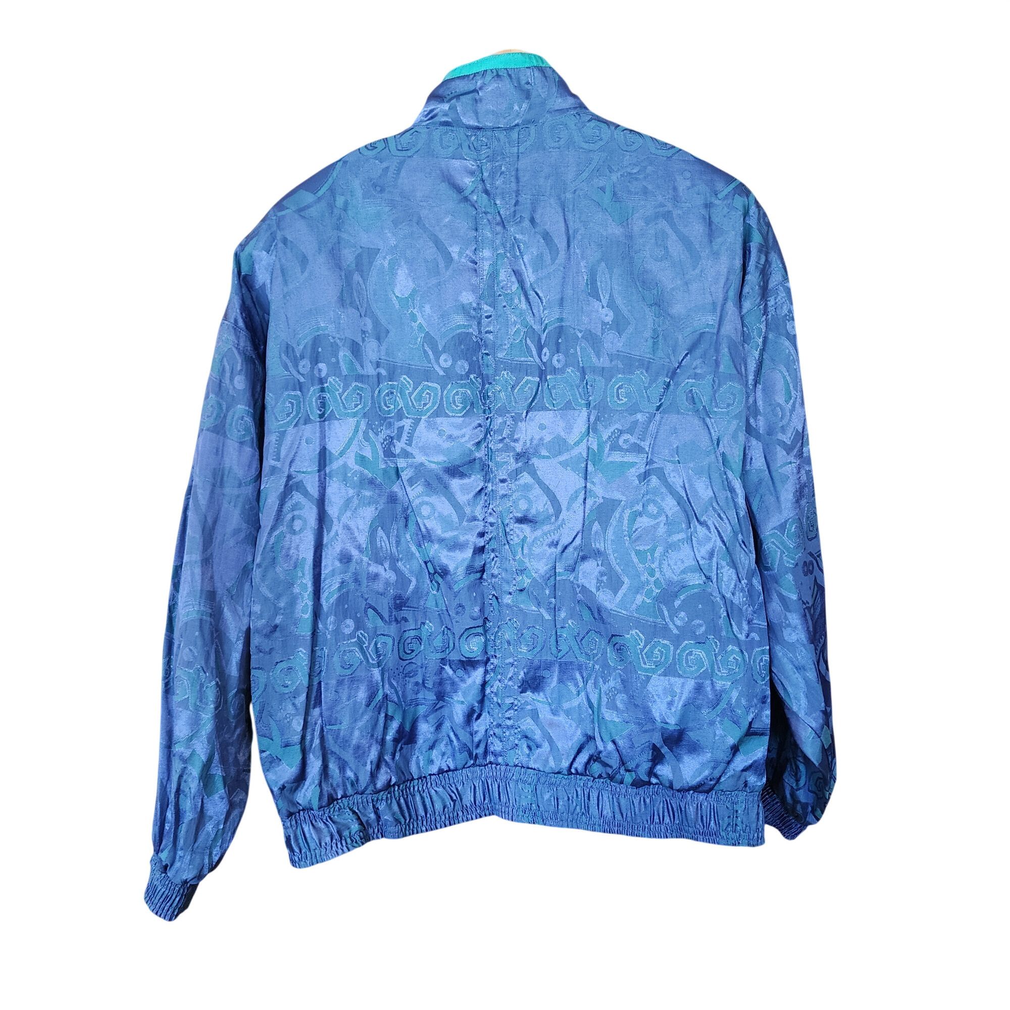 Le Coq Sportif Vintage Le Coq Sportif Windbreaker Paisley Jacquard Track Ja Size M / US 6-8 / IT 42-44 - 2 Thumbnail