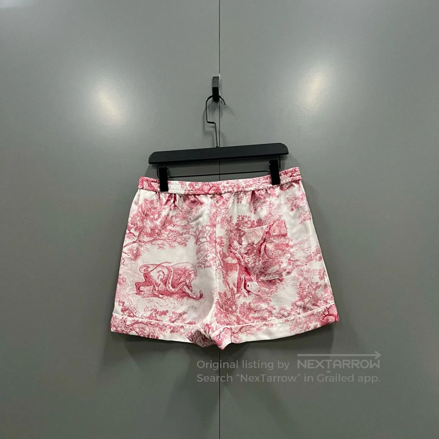 Dior Dior Silk Twill Animal Print Shorts. Size 33" - 2 Thumbnail