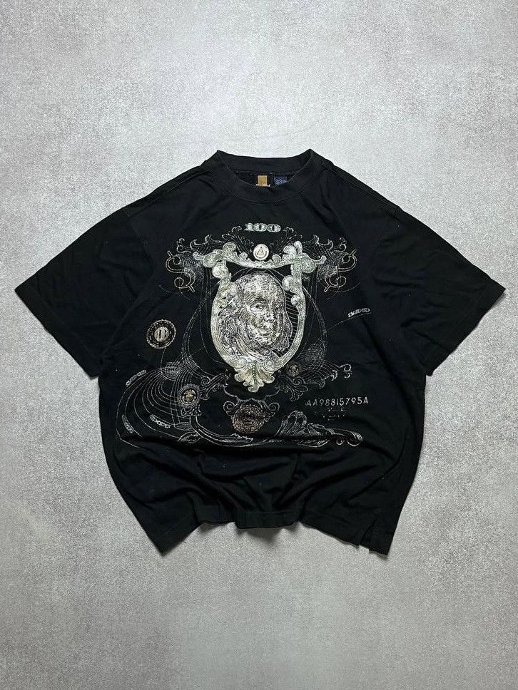 Vintage Vintage Dollar Franklin Emroidery Boxy T-shirt L Size US L / EU 52-54 / 3 - 1 Thumbnail