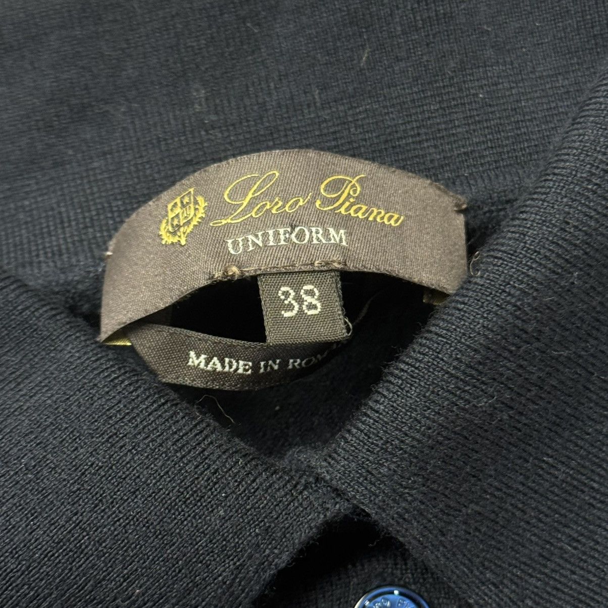 Loro Piana Loro Piana Uniform Black Long Sleeve Cashmere/Silk Polo Size XS / US 0-2 / IT 36-38 - 12 Thumbnail