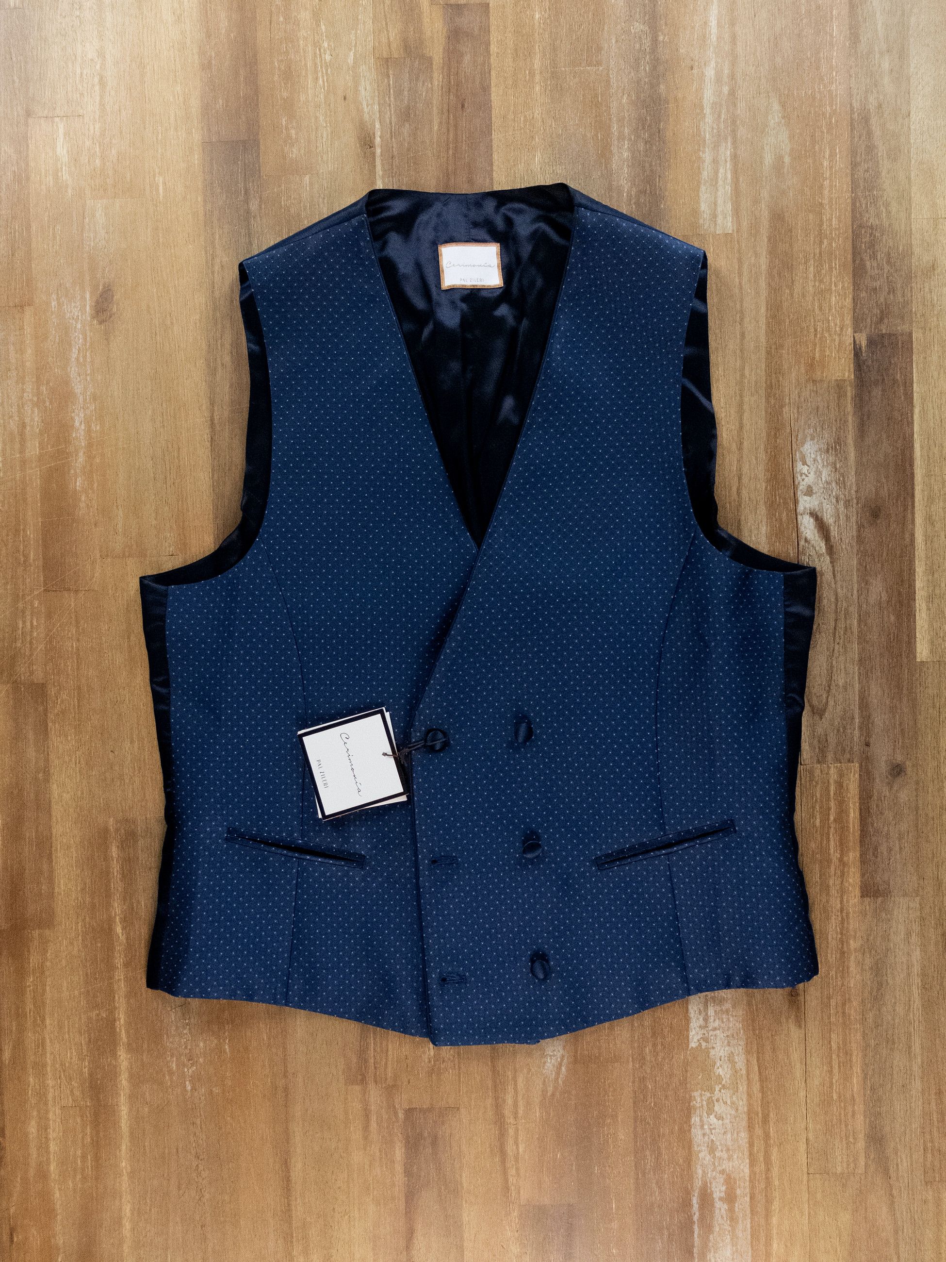 Pal Zileri PAL ZILERI Cerimonia blue special occasions 3 piece suit Size 44R - 5 Thumbnail