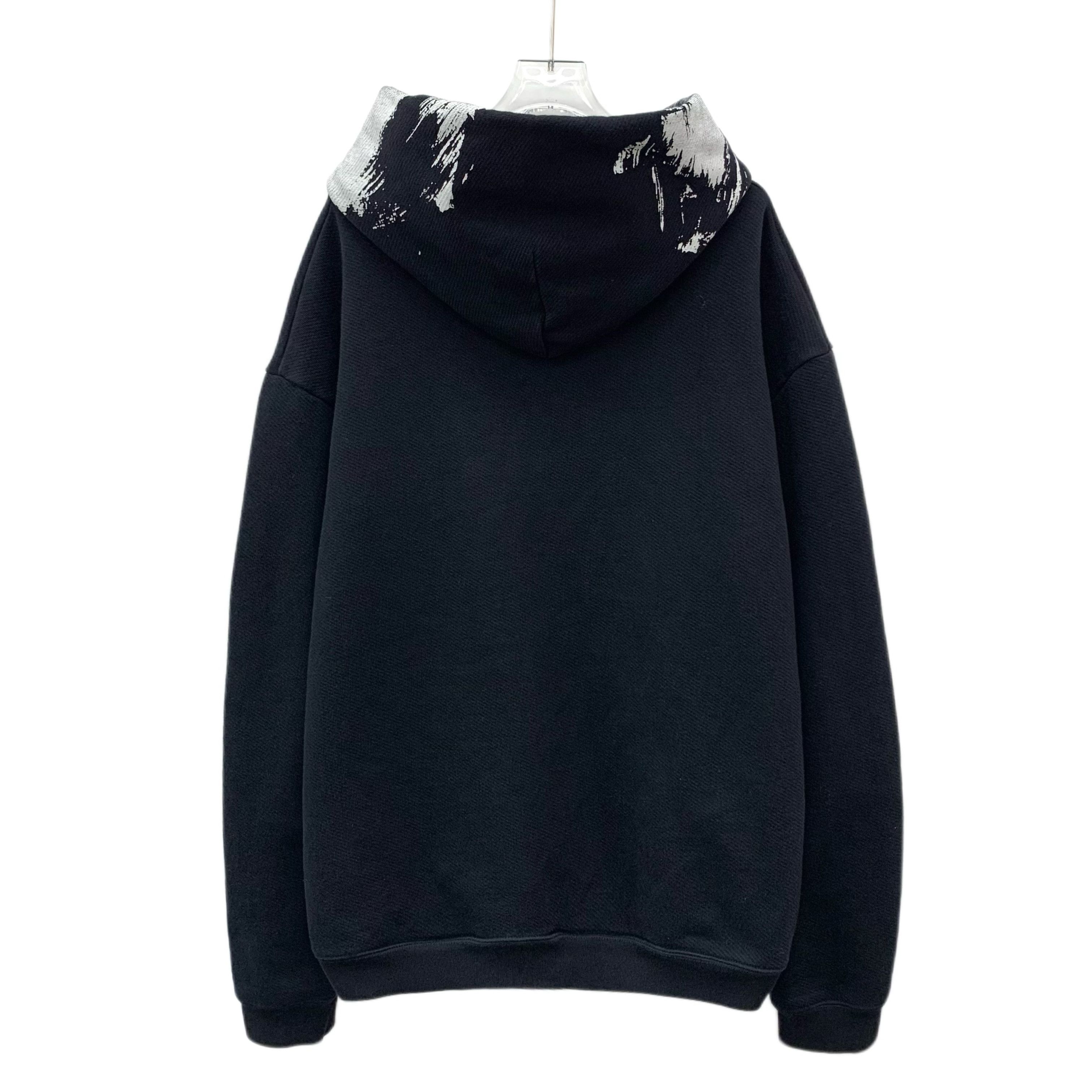 Maison Margiela Maison Margiela Ink Letter Print Hoodie Black (S) Size US S / EU 44-46 / 1 - 2 Thumbnail
