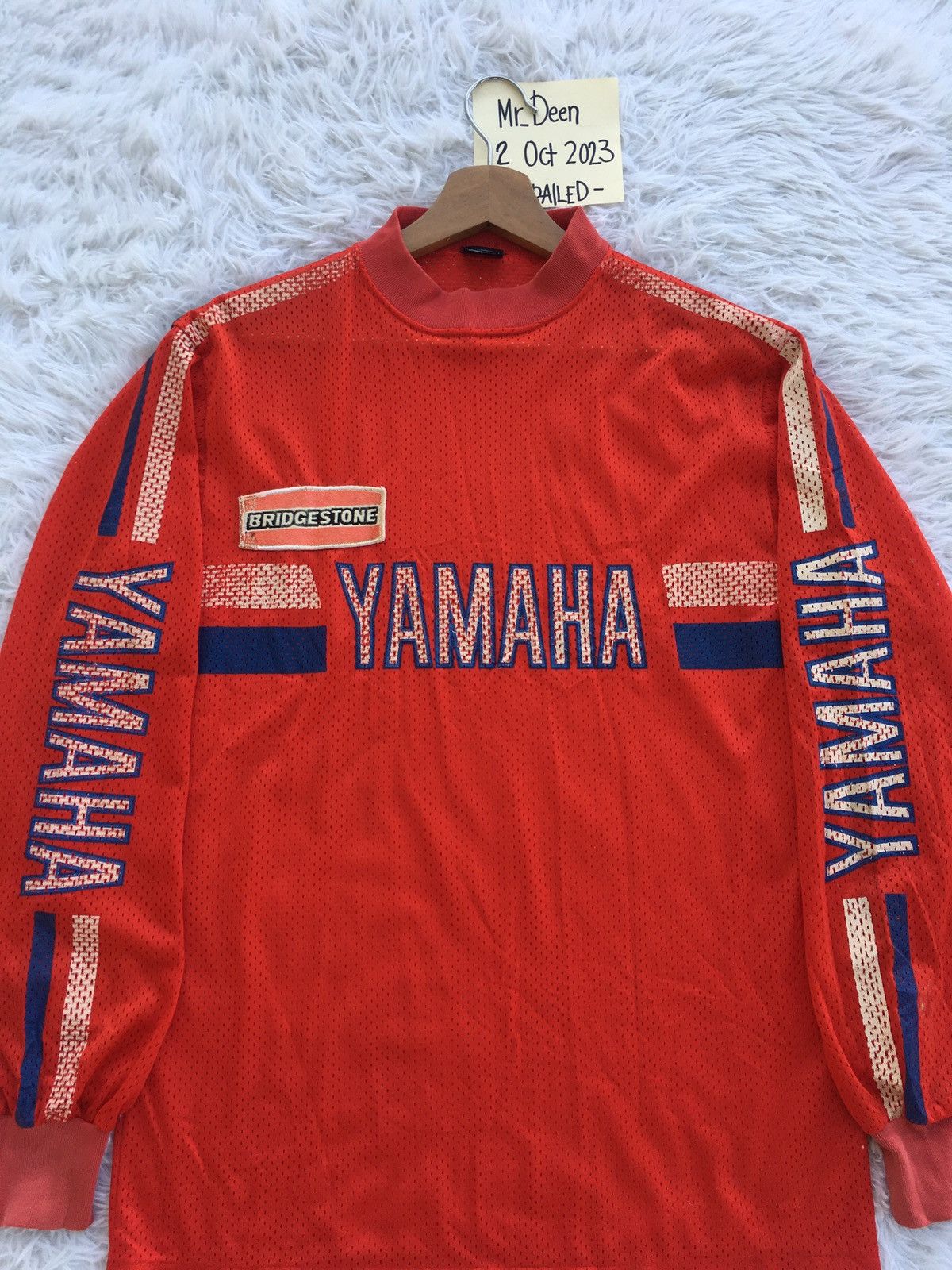 Vintage Rare Vintage Yamaha Bridgestone Longsleeve Jersey Size US L / EU 52-54 / 3 - 5 Thumbnail