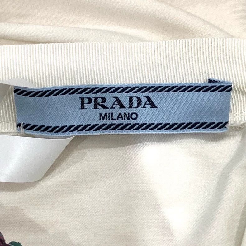 Prada Prada Sequin design collar white cotton sleeveless vest 250 Size XS / US 0-2 / IT 36-38 - 5 Thumbnail