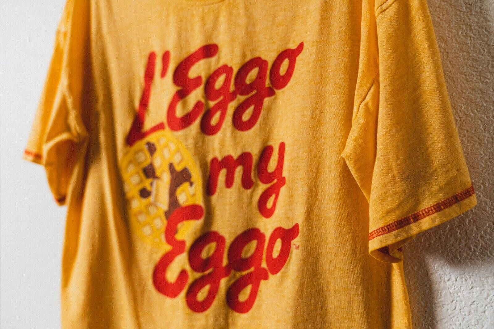 Designer RARE L'Eggo My Eggo Kellogs Waffles XL T-Shirt Top Size ONE SIZE - 2 Thumbnail