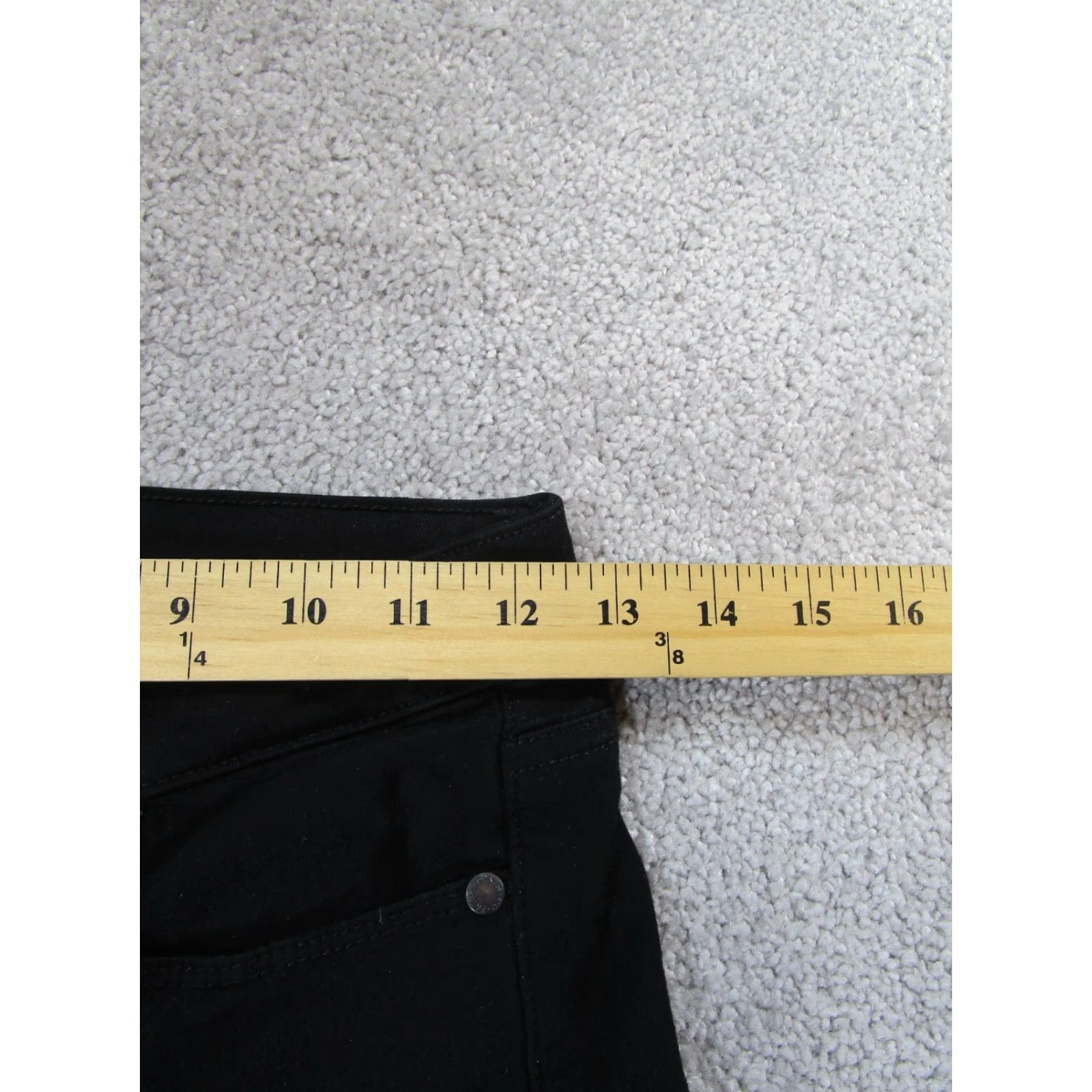 Paige Paige Jeans Womens 25 Black Denim Hoxton Ultra Skinny Size 42" / US 20 - 7 Thumbnail