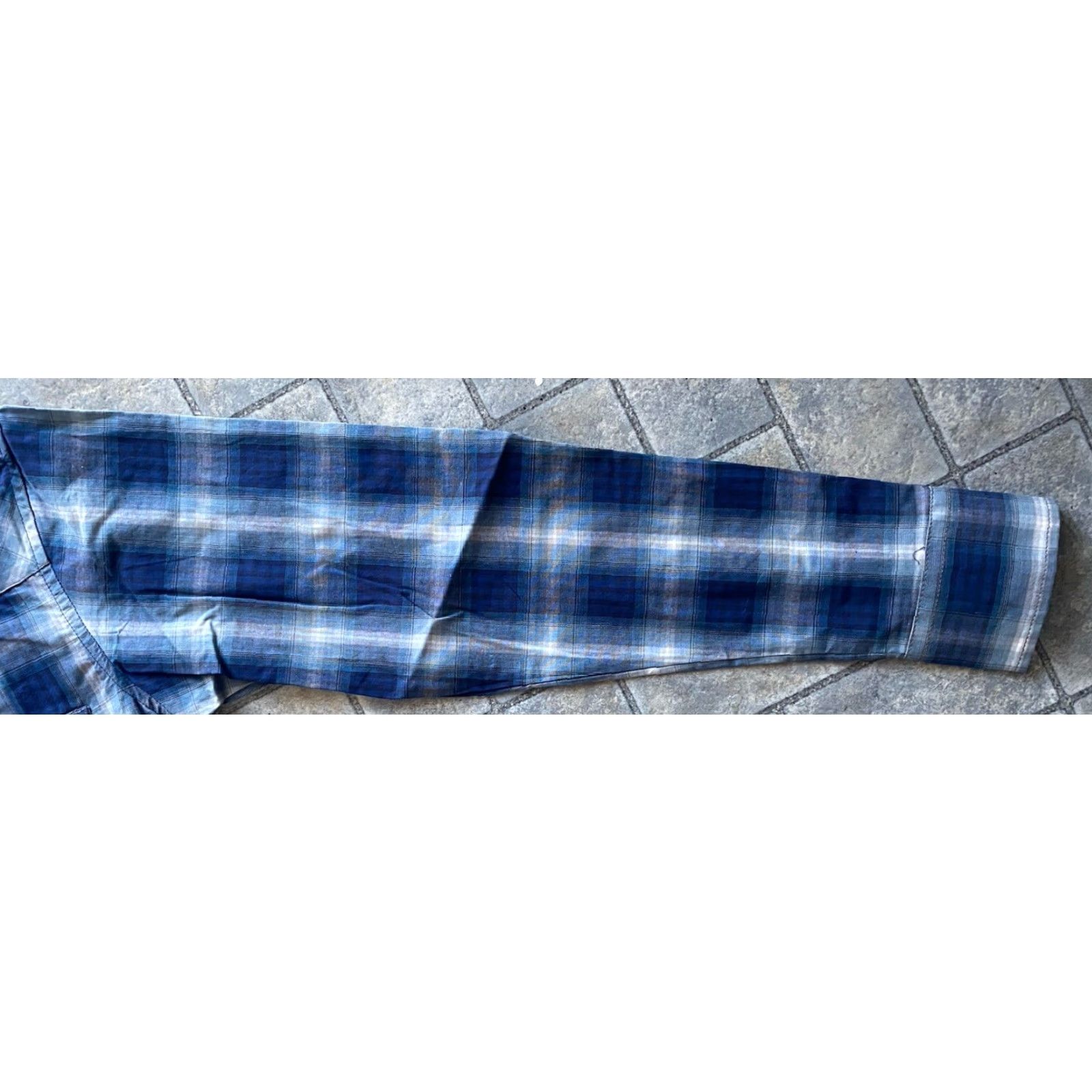 Wrangler Wrangler Shirt Western Plaid Snap Long Sleeve Blue S Men Regular Button-Up Shirt Size US S / EU 44-46 / 1 - 7 Thumbnail