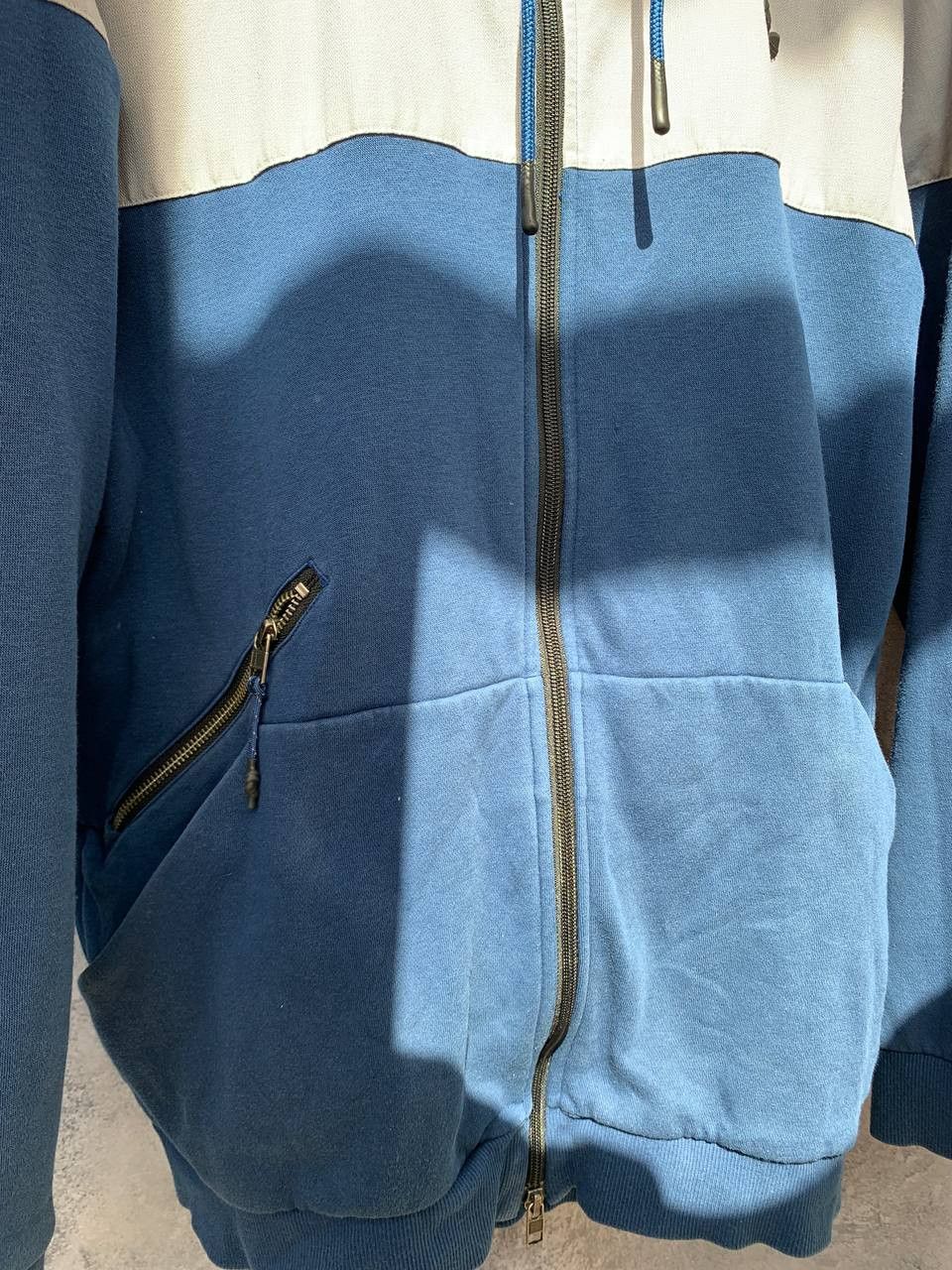Adidas ADIDAS 2015 Jacket Hooded Blue Grey Full Zip Mens Large Size US L / EU 52-54 / 3 - 10 Thumbnail