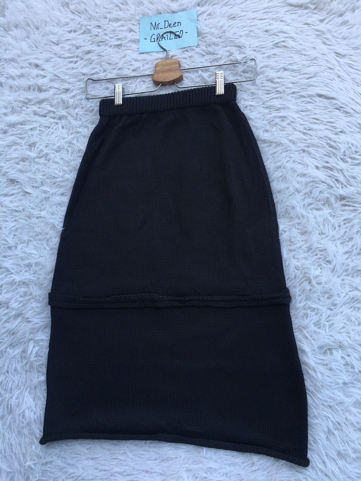 Yohji Yamamoto Rare Vintage Yohji Yamamoto Midi Skirt Size 23" - 13 Thumbnail