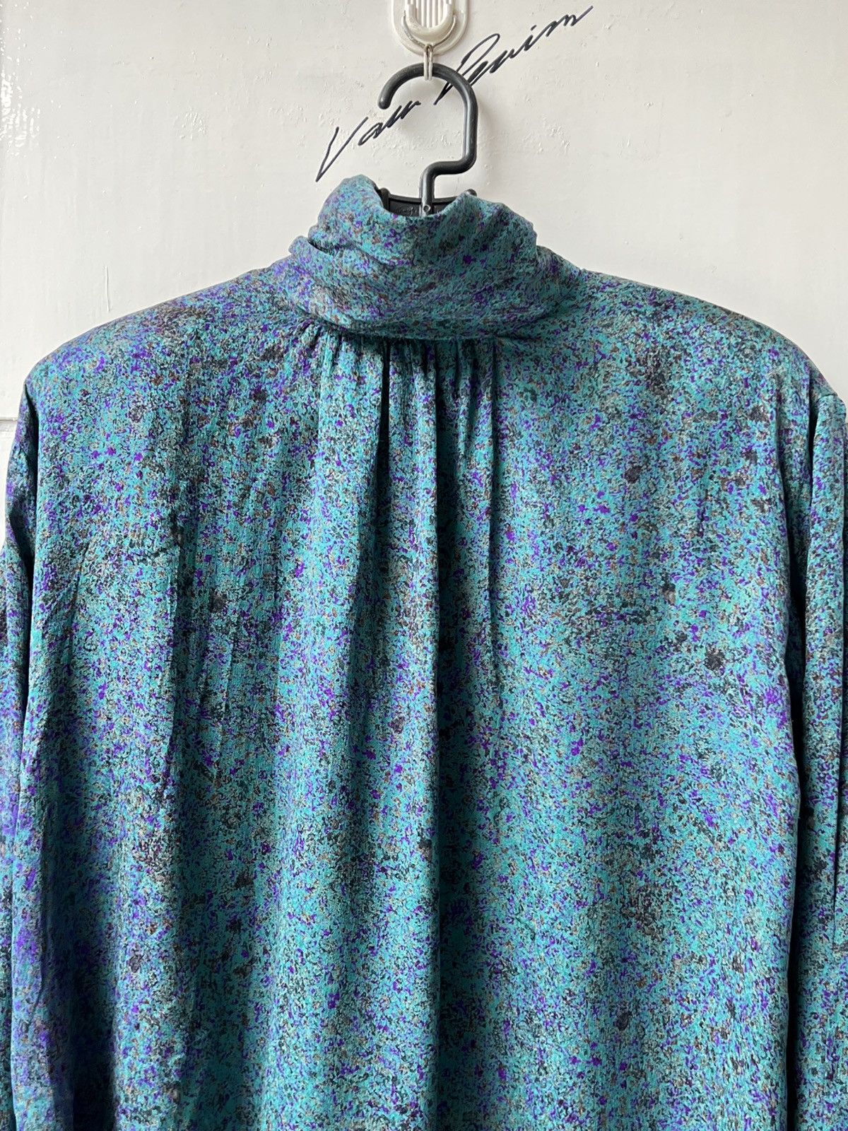 Lanvin LANVIN Paris Green Motive Blouse Size M / US 6-8 / IT 42-44 - 10 Thumbnail