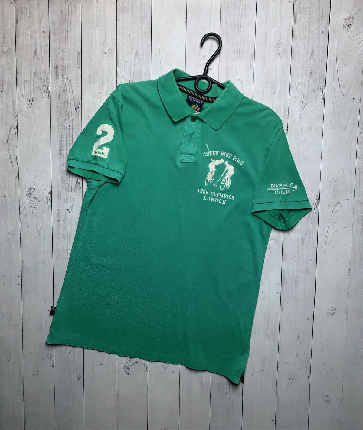Polo Ralph Lauren × Vintage Vintage Chunk Bike polo rare logo London 1908 Olympics L Size US L / EU 52-54 / 3 - 1 Thumbnail