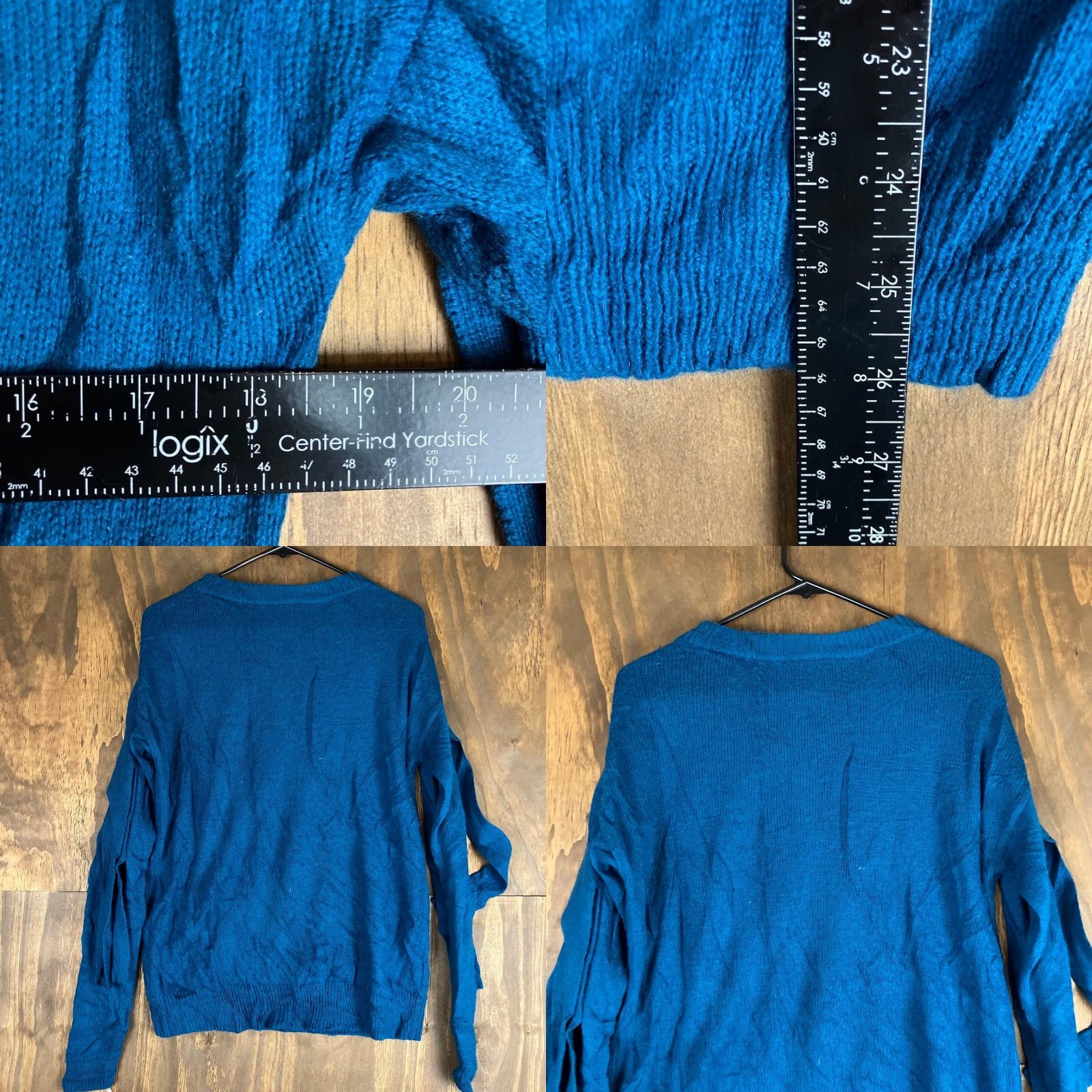 Ann Taylor Ann Taylor Womens Sweater Blue Crew Neck Shoulder Wrap Knit Wool Blend Small Size S / US 4 / IT 40 - 8 Thumbnail