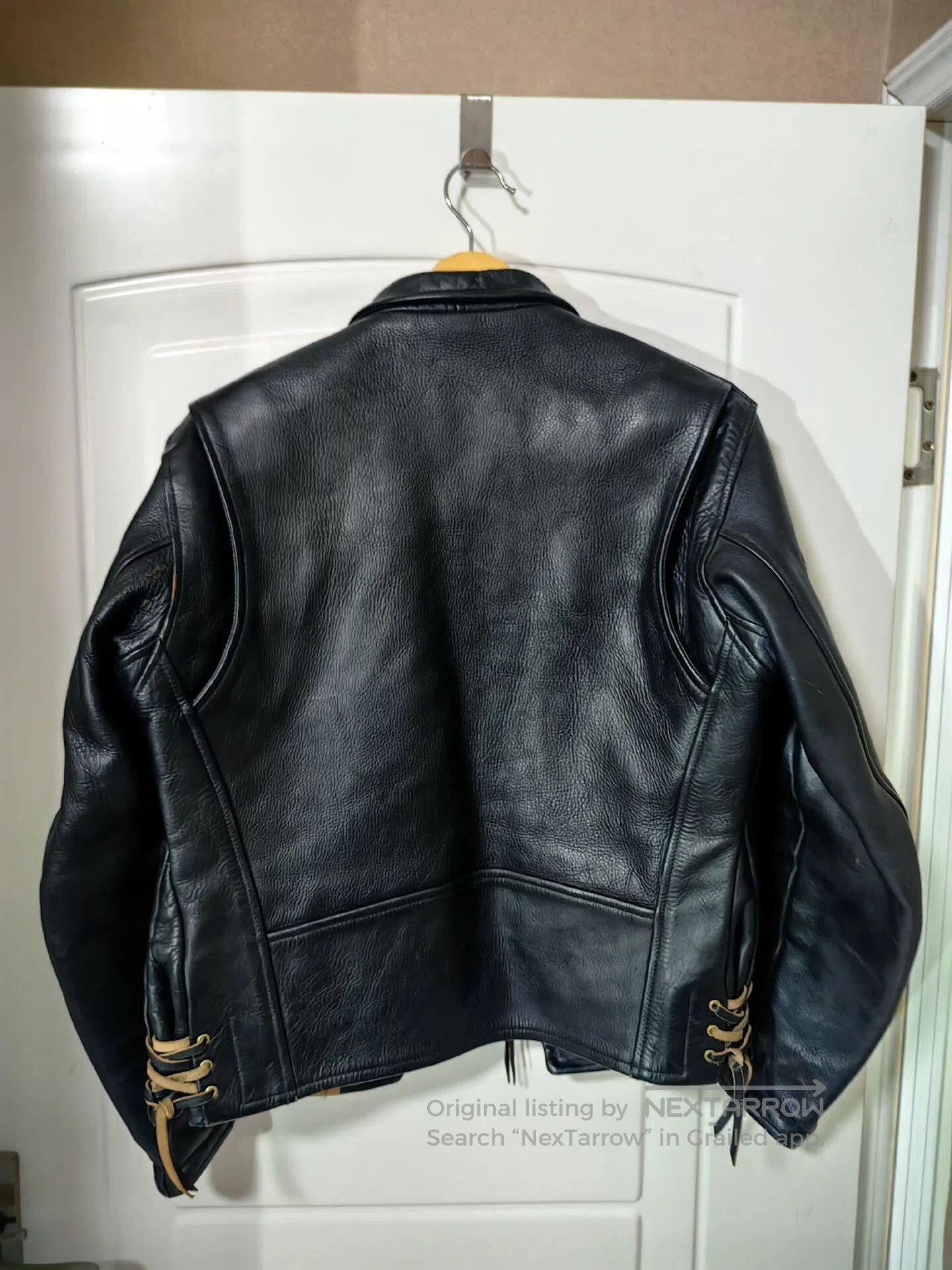 AZ by junhashimoto Vintage Black Leather Jacket with Waldes Zipper. Size US M / EU 48-50 / 2 - 2 Thumbnail