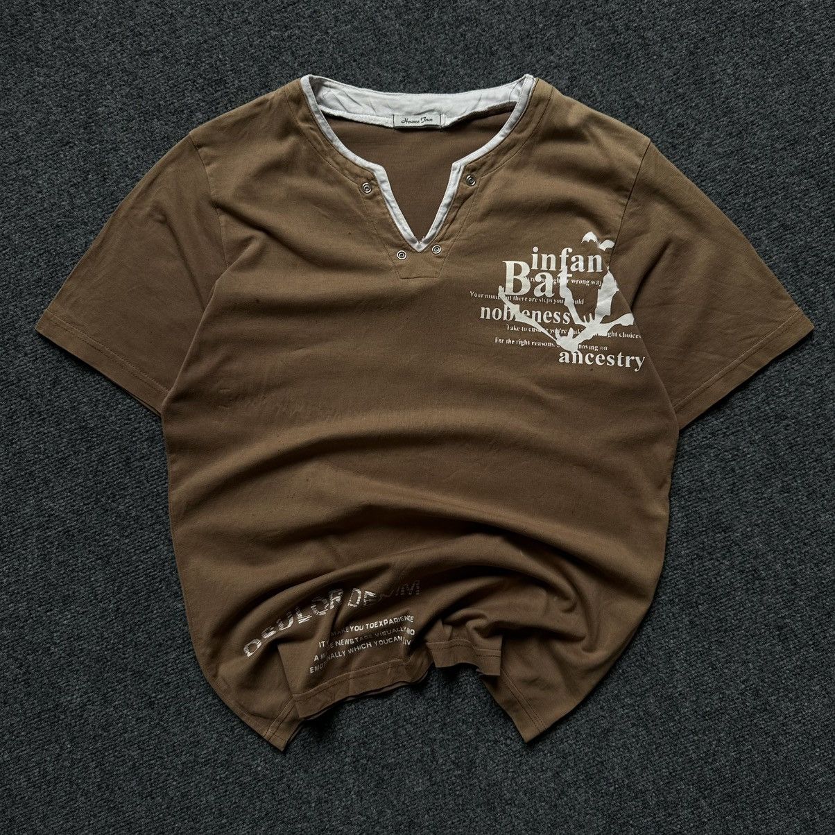 POST ARCHIVE FACTION (PAF) VTG Man T-shirts Hource Jeux Small Logo Trashed Size S 00s Size US S / EU 44-46 / 1 - 2 Thumbnail