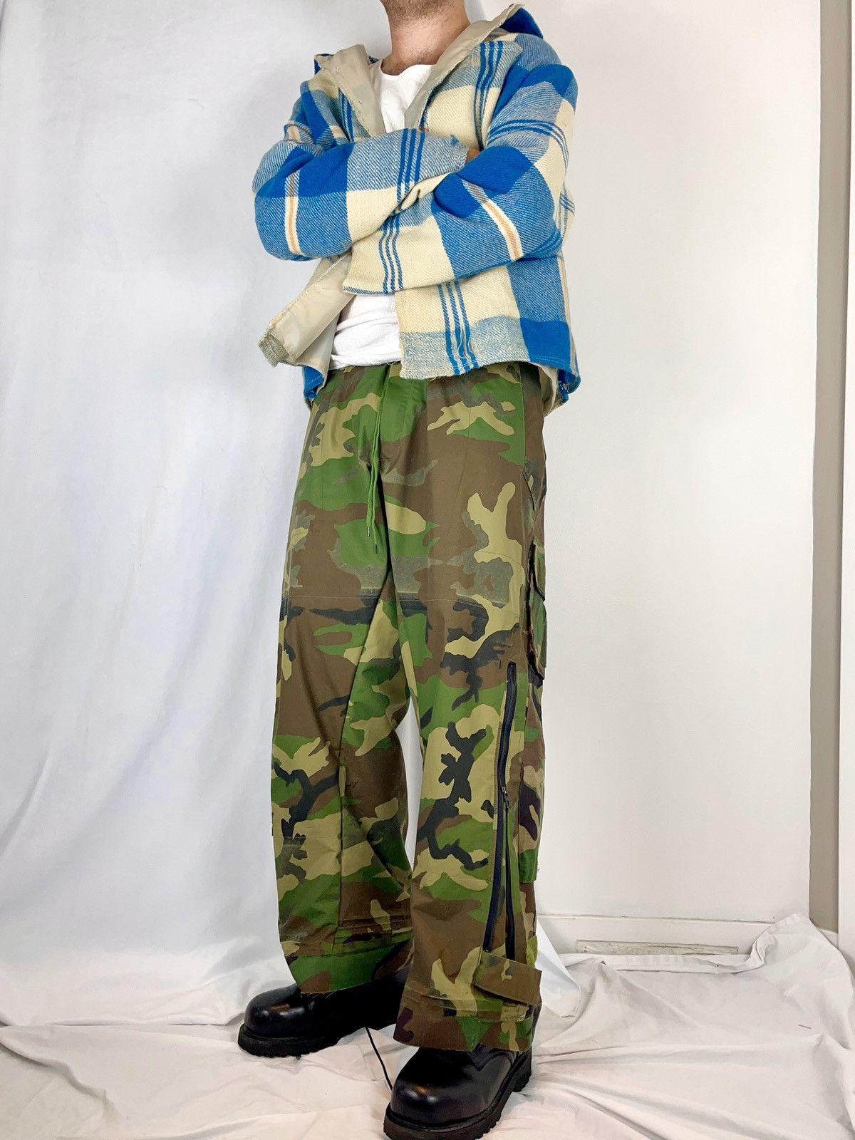 Chorley Chorley Oversized distressed wool darted flannel jacket Size US L / EU 52-54 / 3 - 2 Thumbnail