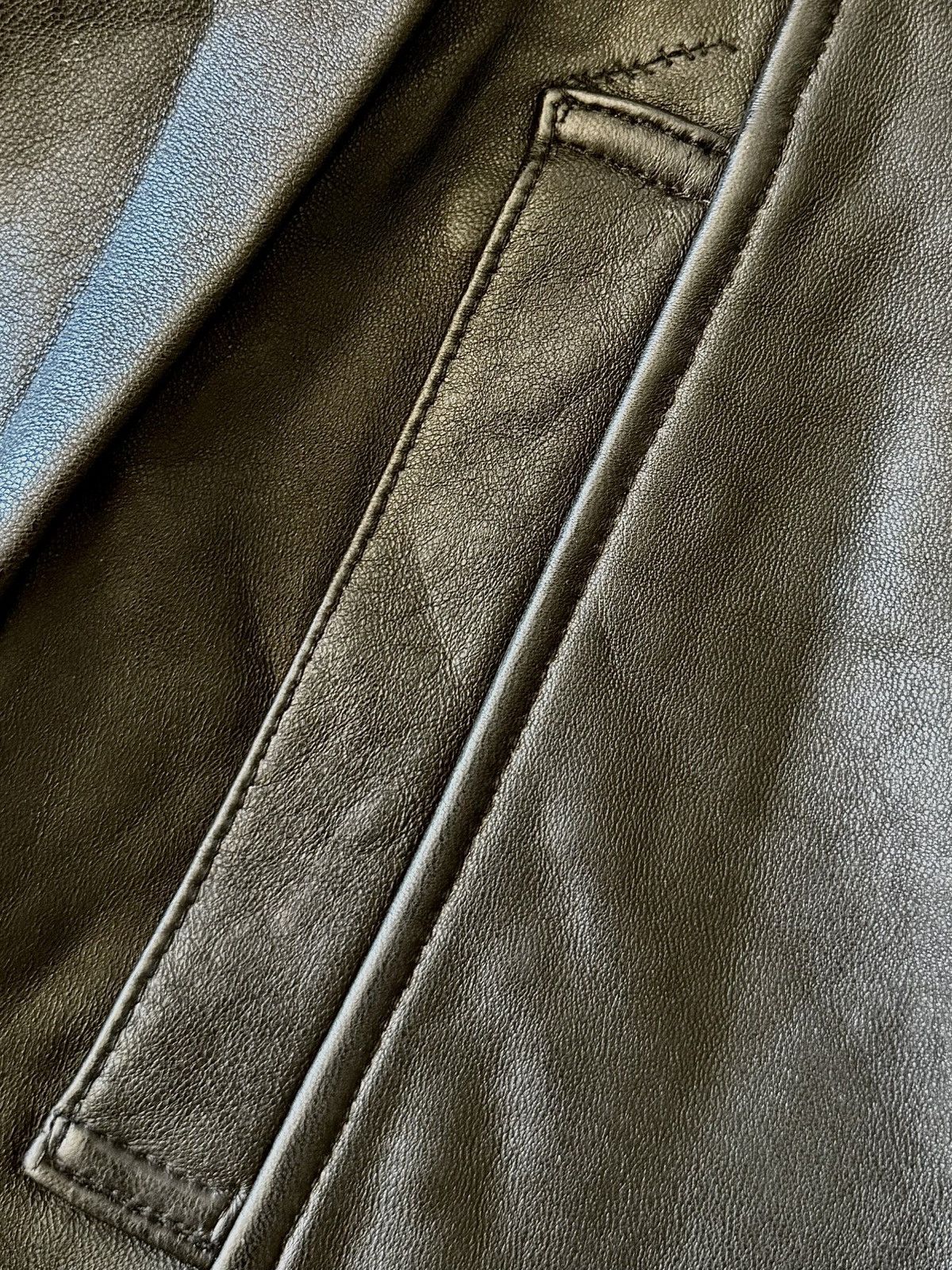 Balenciaga Balenciaga - 1997 - Nicolas Ghesquière-Zip Up Leather Jacket Size US L / EU 52-54 / 3 - 21 Thumbnail
