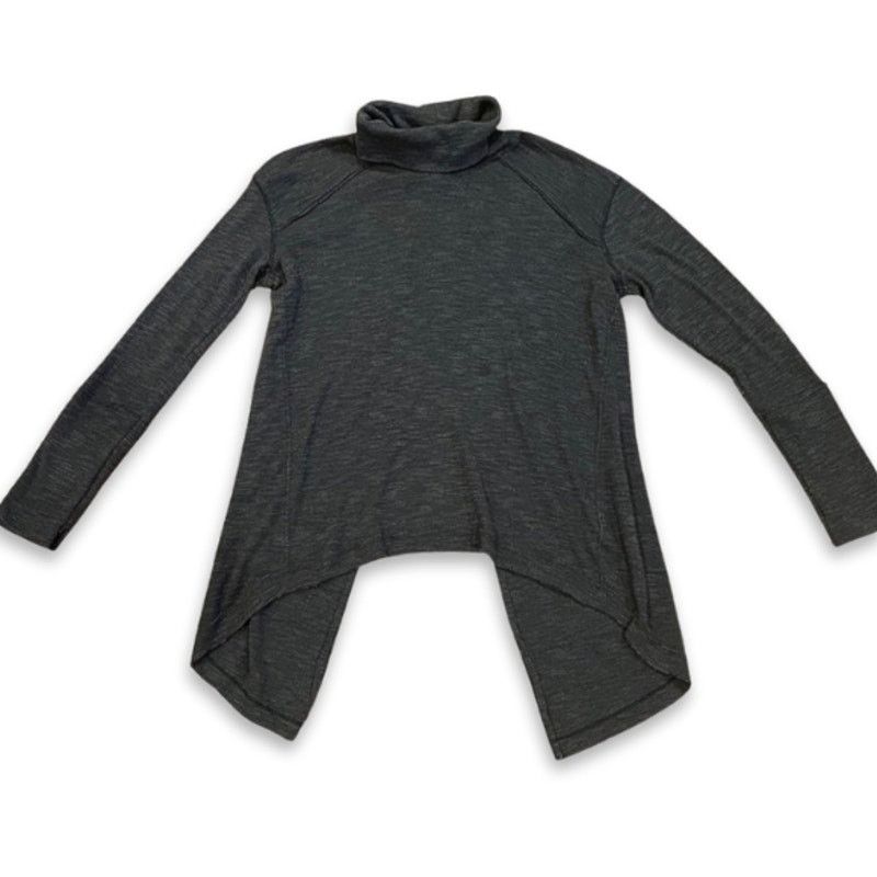 Free People Free People "We The Free" Turtleneck Split Back Gray Women S Size S / US 4 / IT 40 - 2 Thumbnail