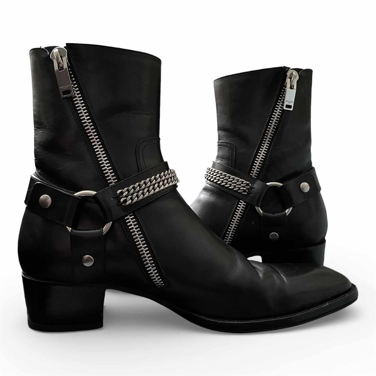 Hedi Slimane × Saint Laurent Paris FW13 HARNESS WYATT ZIPPED BOOT