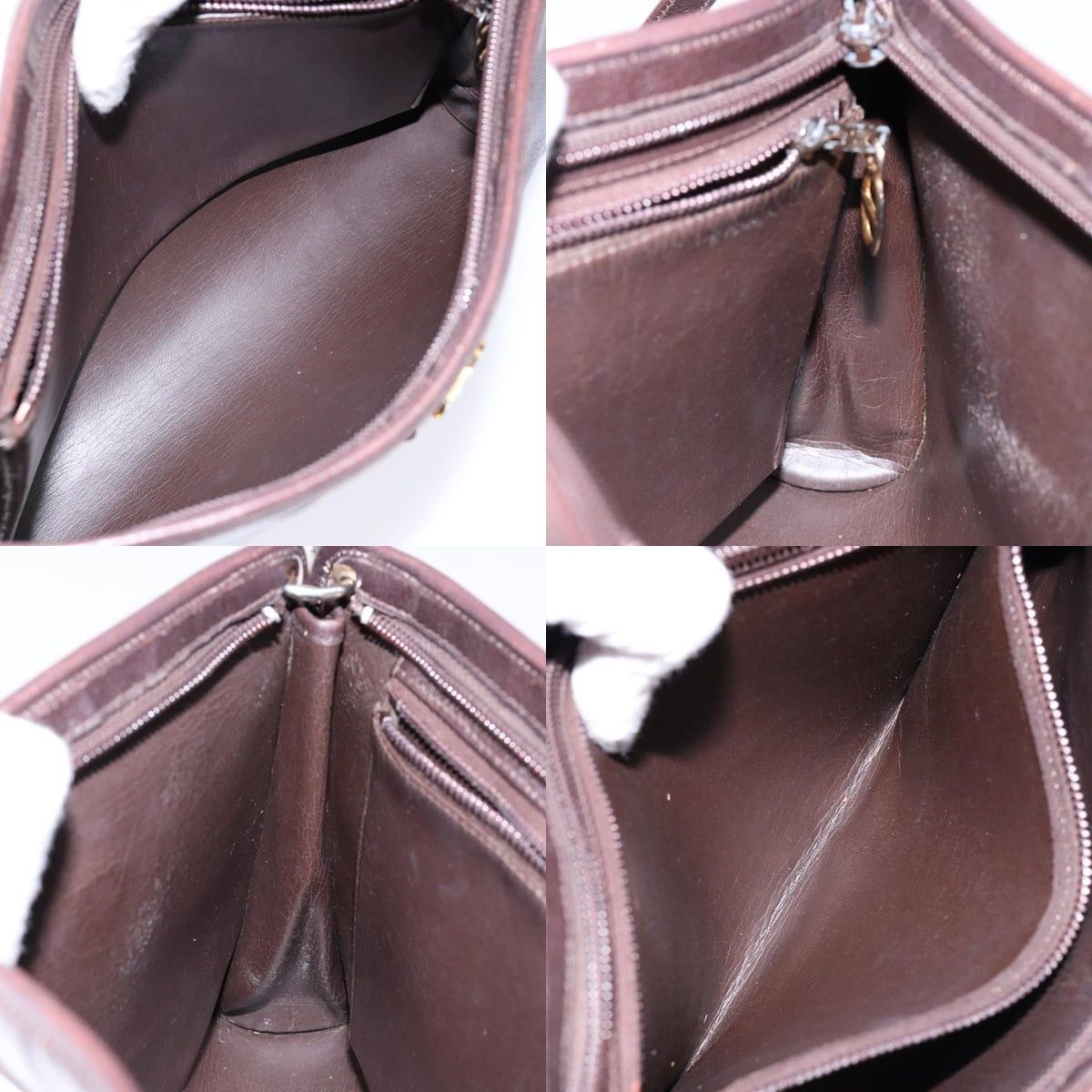Dior DIOR Shoulder Bag Leather Dark Brown Gold Size ONE SIZE - 12 Thumbnail