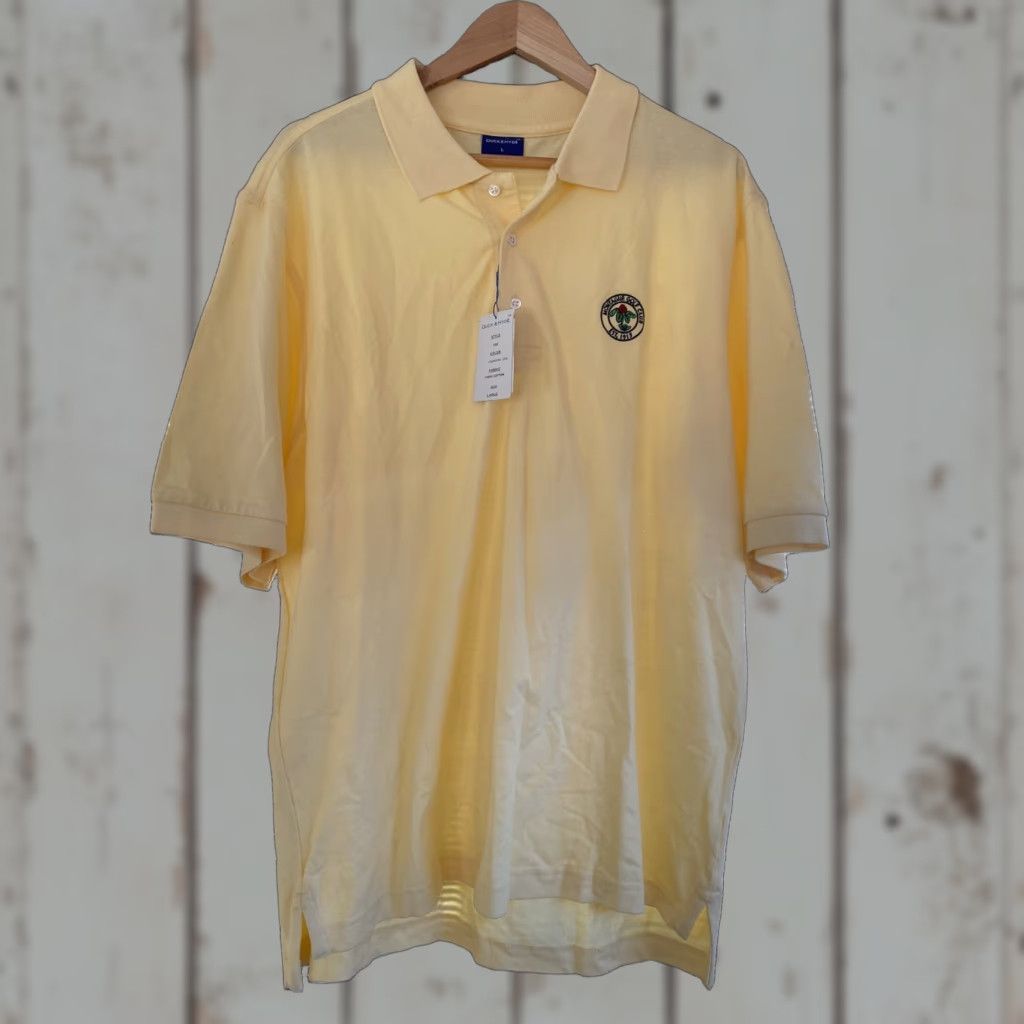 Vintage New Mens Duck & Hyde Large Golf Polo Montague Club Yellow L NWT VT Size US L / EU 52-54 / 3 - 1 Thumbnail