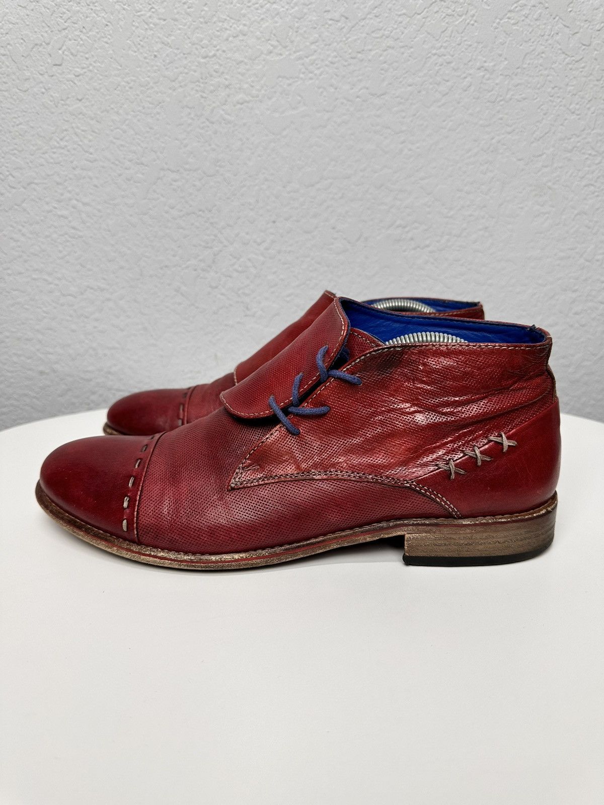 A.S.98 Vintage Leather Ankle Boots As 98 GOA AS 98 Avantgarde Rare Size US 9 / EU 42 - 2 Thumbnail