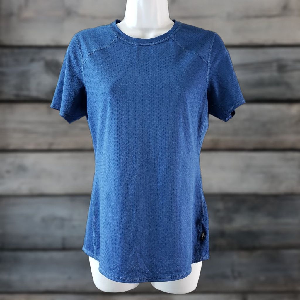 Vintage REI Co-Op Womens Tee Small Solid Blue Short Sleeve Pullover T-Shirt Activewear Womens 90s? (no, can't add decade unless in original) Size 28" / US 6 / IT 42 - 1 Thumbnail
