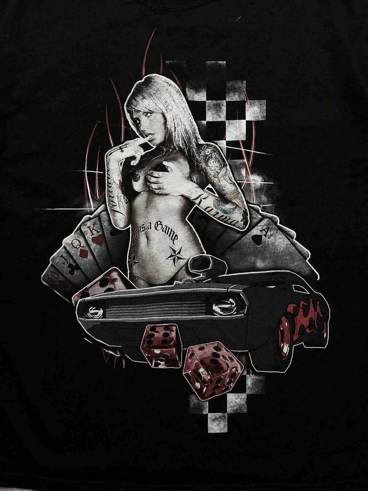 Vintage Vintage Y2K Adult “Sexy Tattoo Girl Tits Boobs” Funny BuyTee Size US XL / EU 56 / 4 - 7 Thumbnail