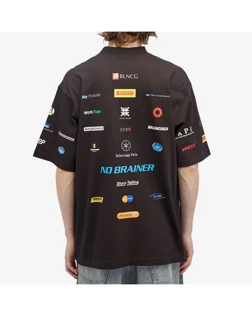 Balenciaga o1w1db10525 Medium Fit T-Shirt in Black Size US M / EU 48-50 / 2 - 3 Thumbnail