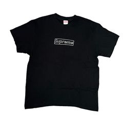 Supreme Kaws Box Logo Black | Grailed