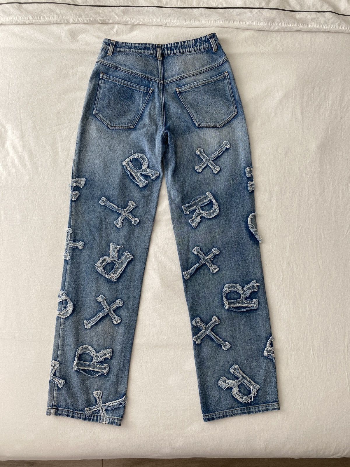 Racer Worldwide Racer Worldwide Washed Ice Patch Jeans Size US 28 / EU 44 - 2 Thumbnail