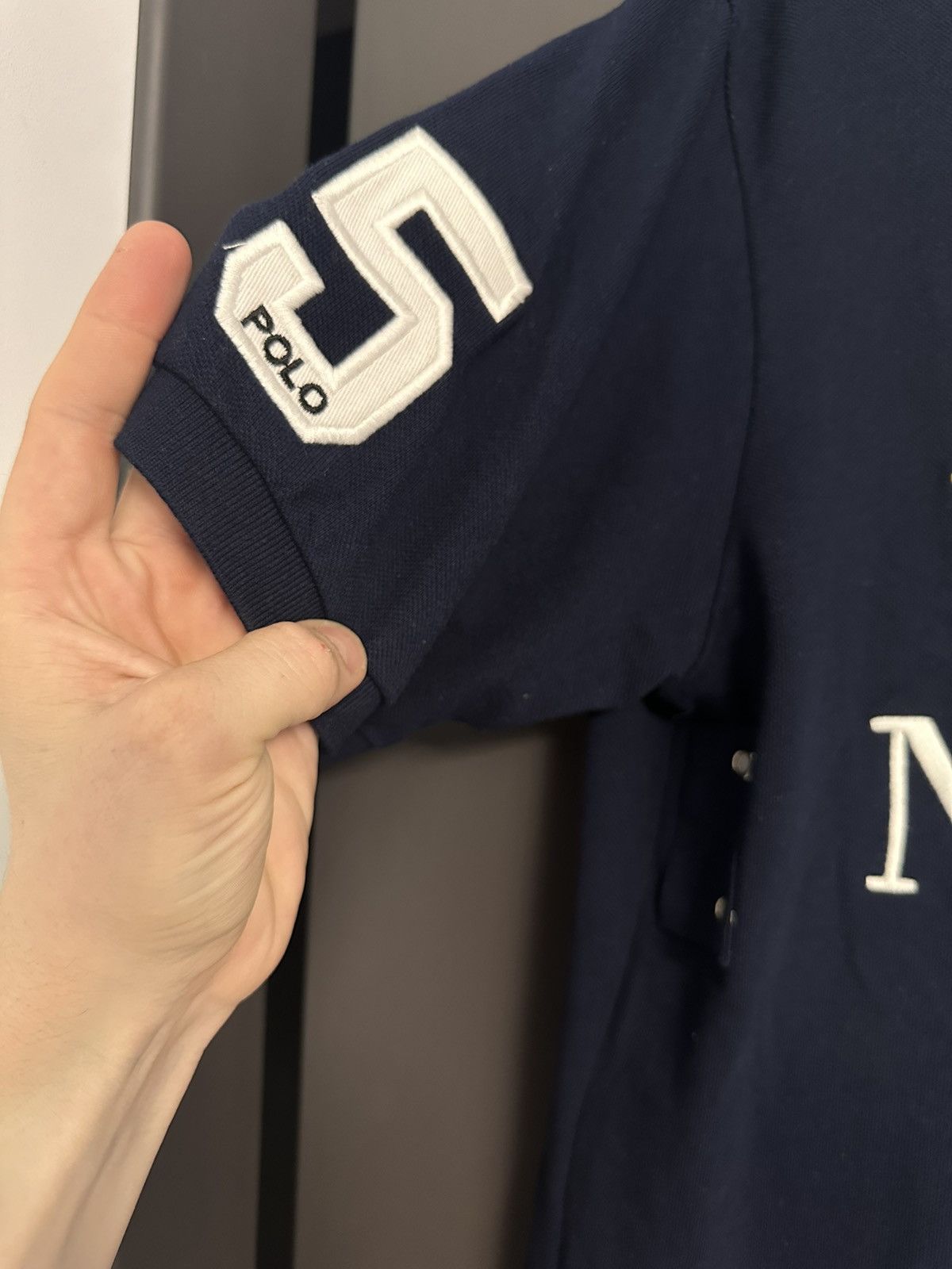 Vintage Vintage polo Ralph Lauren big logo New York size M/L Size US L / EU 52-54 / 3 - 4 Thumbnail