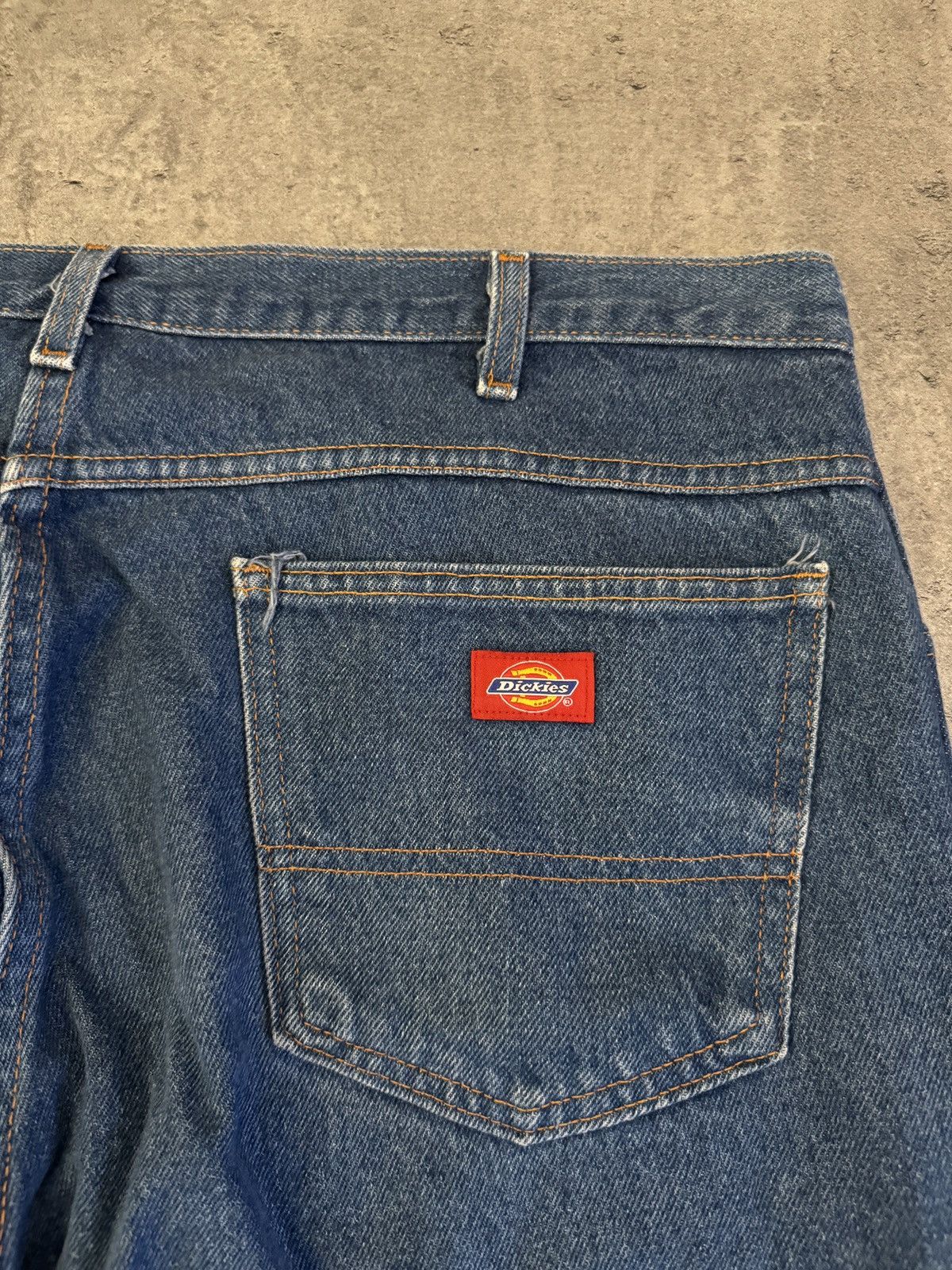 Dickies × Vintage Dickies Baggy Jeans Denim Blue Workwear Logo Wide Leg rap Size US 44 / EU 60 - 4 Thumbnail