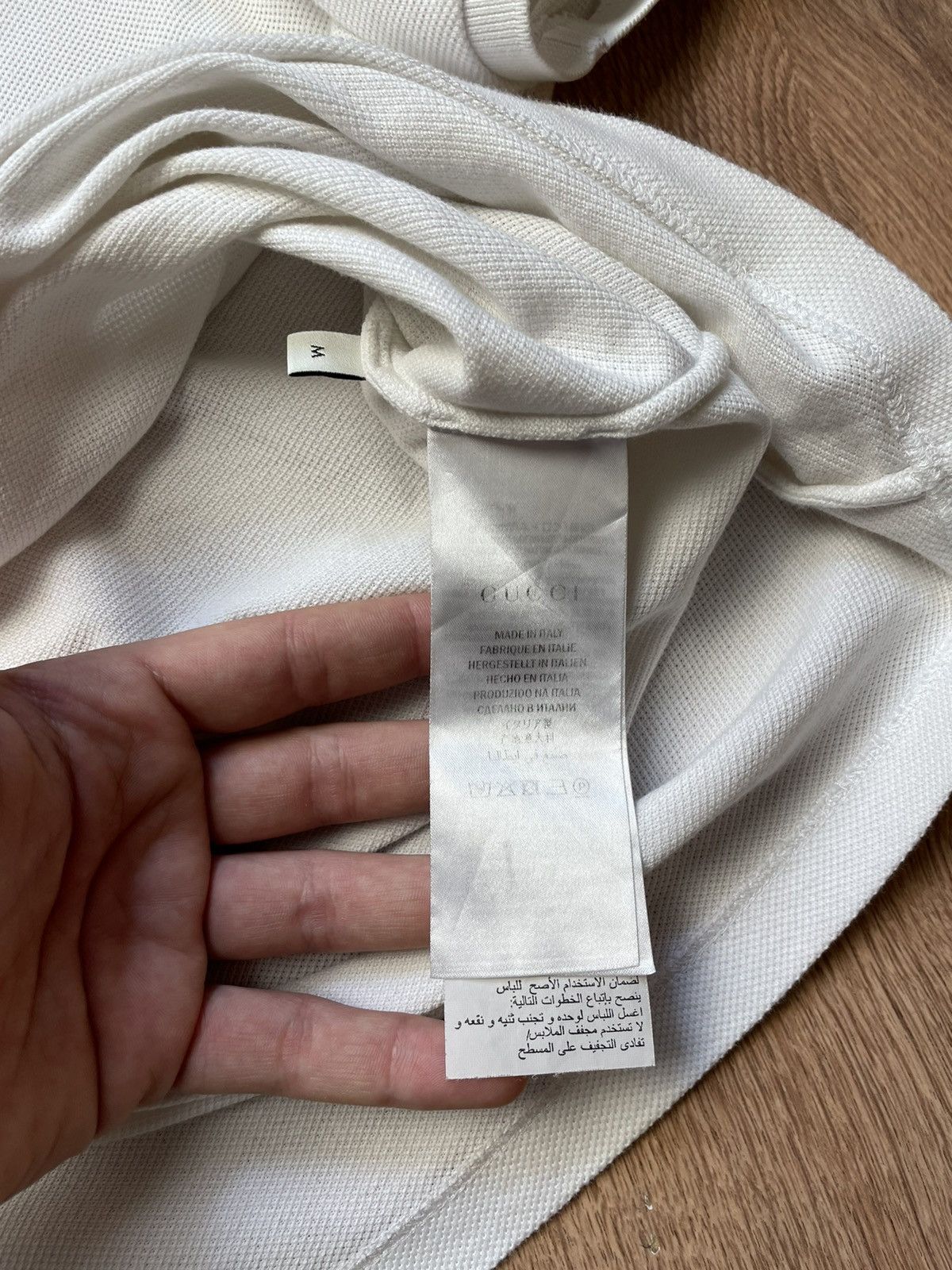Gucci Gucci Side Stripe Logo Pique Polo Size US M / EU 48-50 / 2 - 6 Thumbnail