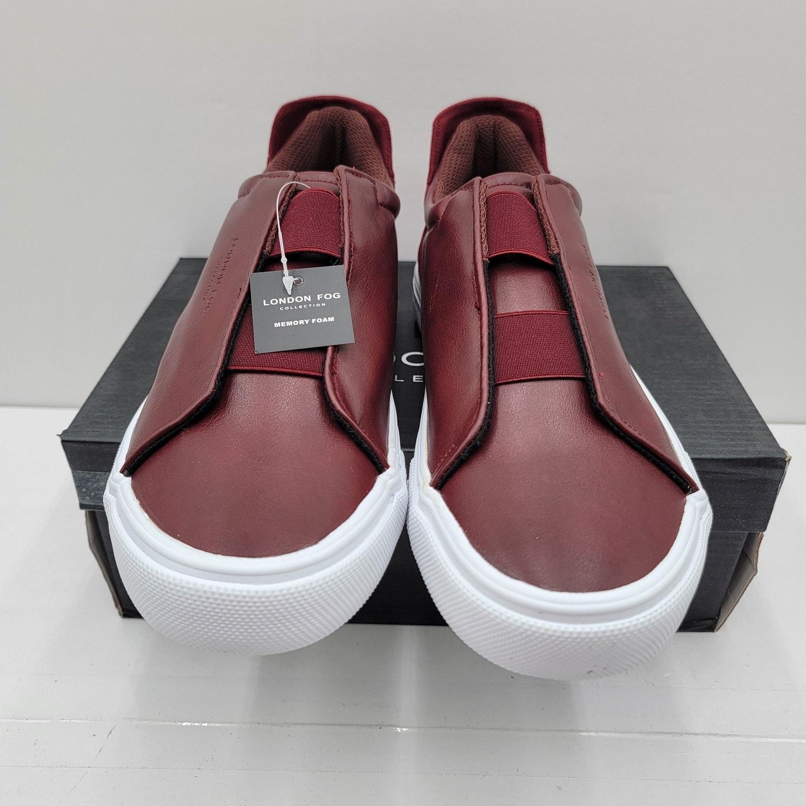 London Fog London Fog Mens Sz 10M Cabernet Francis Slip On Memory Foam Size US 10 / EU 43 - 4 Thumbnail