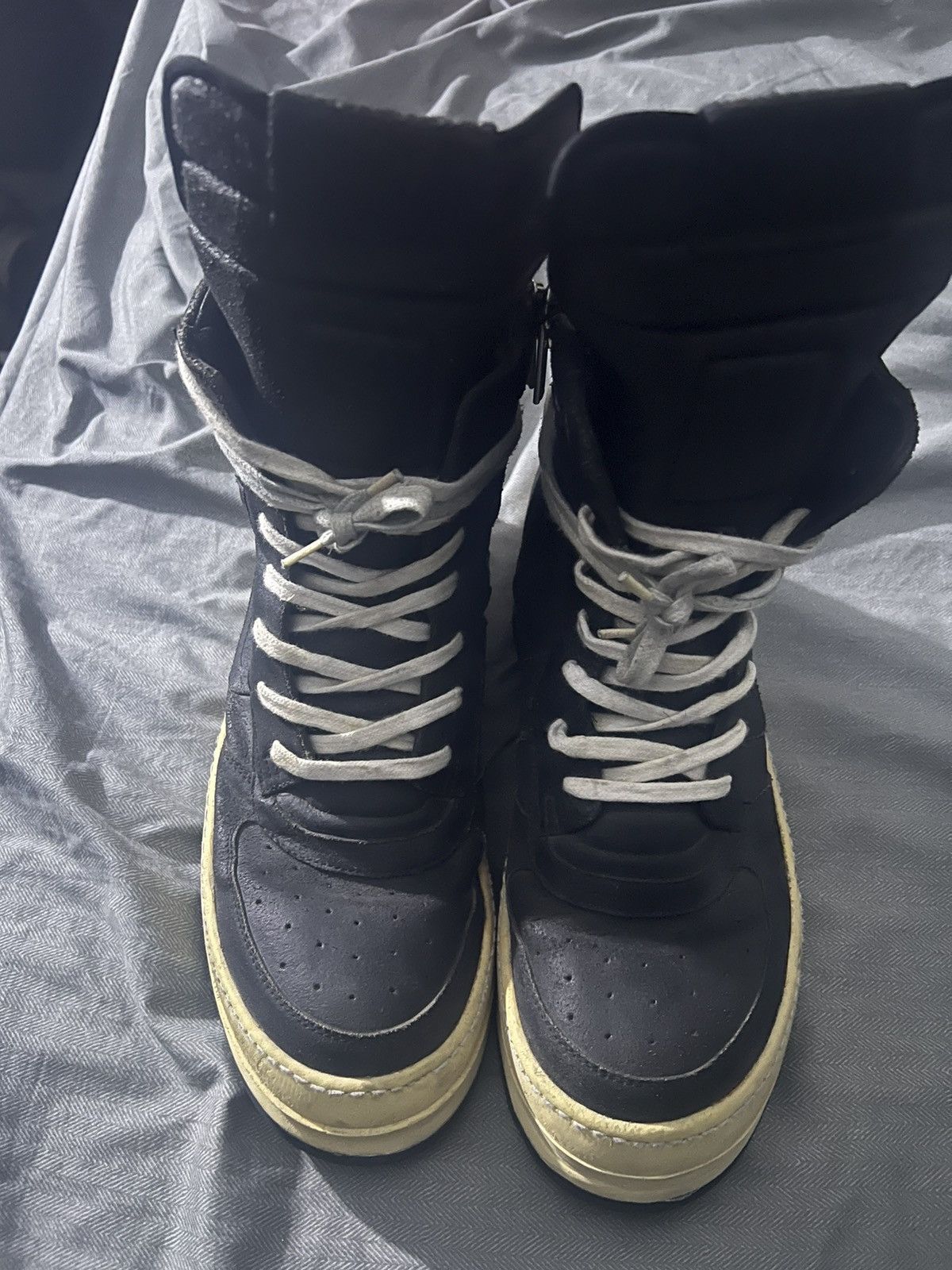 Rick Owens × Rick Owens Drkshdw Rick Owen Dunks Size US 12 / EU 45 - 1 Thumbnail