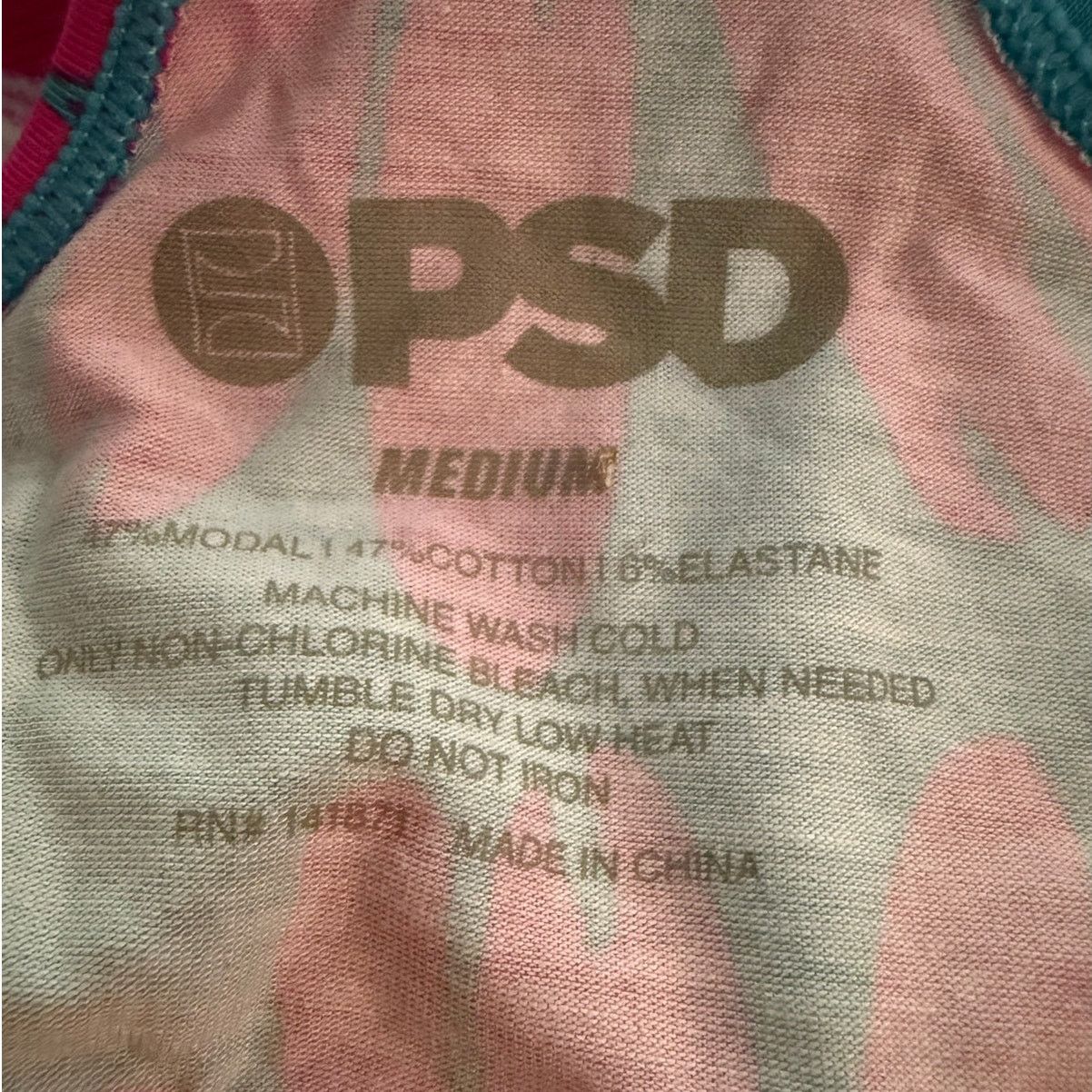 Designer PSD Pink Daisy Daze Pop Racerback Sports Bra Size ONE SIZE - 6 Thumbnail