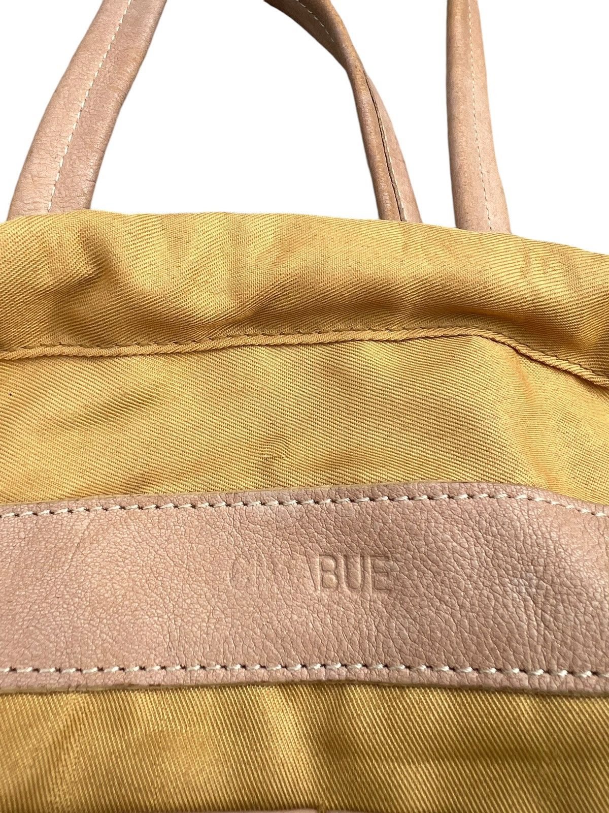 Japanese Brand × Leather Vintage CIMABUE Japan Fade Patina Leather Tote Bag Size ONE SIZE - 21 Thumbnail