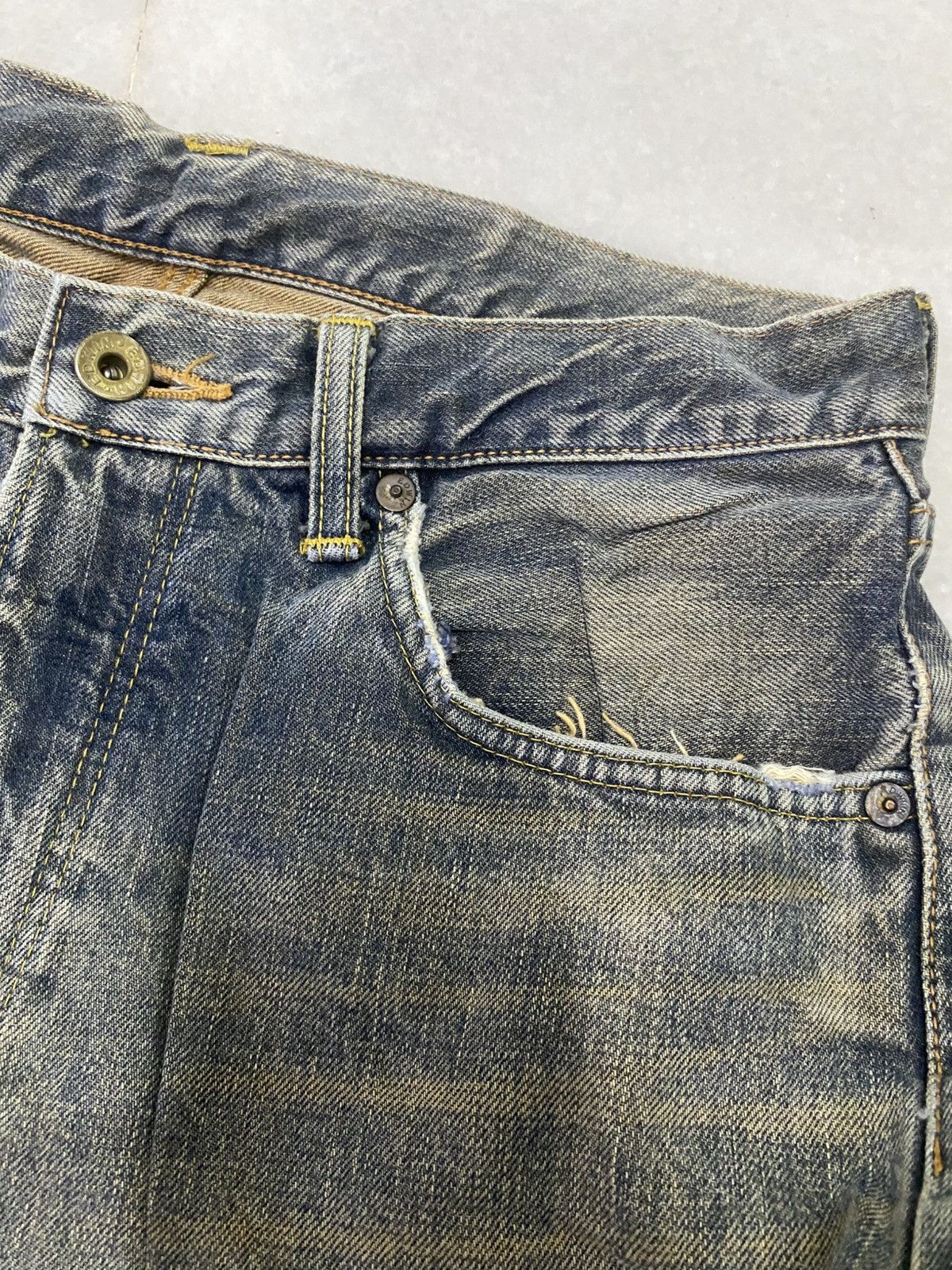 Edwin Size 29x32 Vintage Edwin 505x Distressed Denim Jeans Size US 29 - 9 Thumbnail