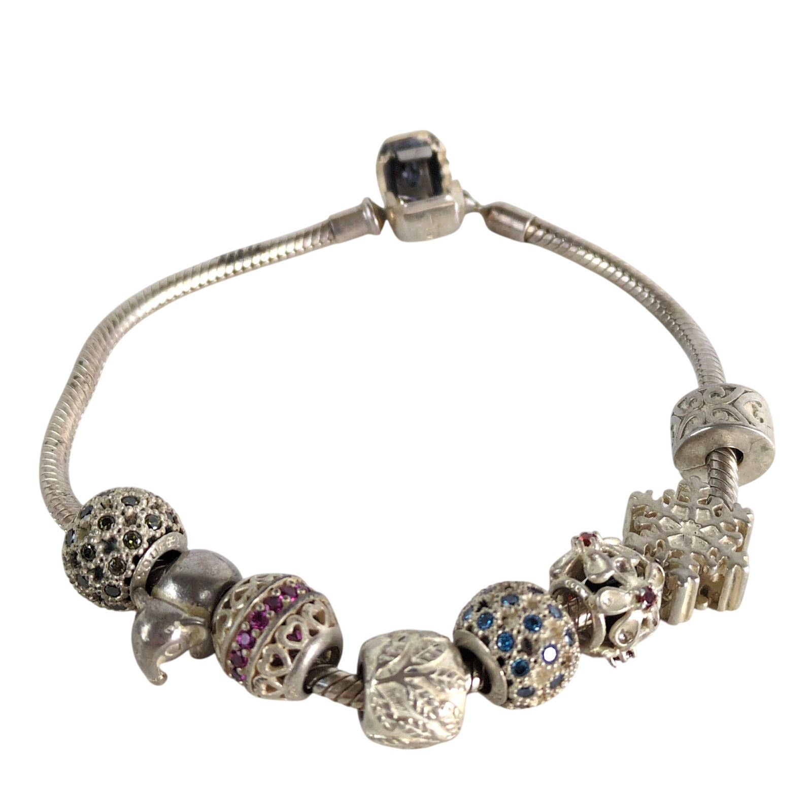 Other Soufeel 925 Sterling Silver Charm Bracelet w/ 8 Charms Size ONE SIZE - 14 Thumbnail