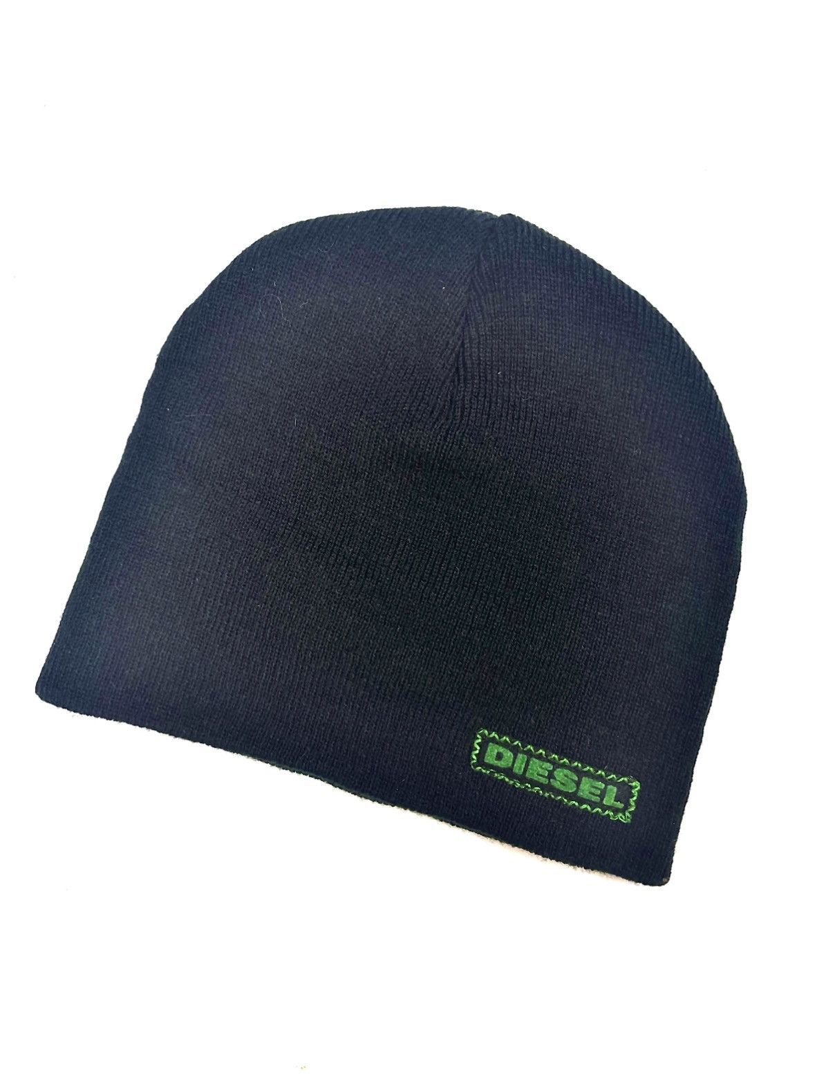 Diesel Diesel Y2K Vintage Logo Black Beanie Made in Italy 🇮🇹 Size ONE SIZE - 1 Thumbnail